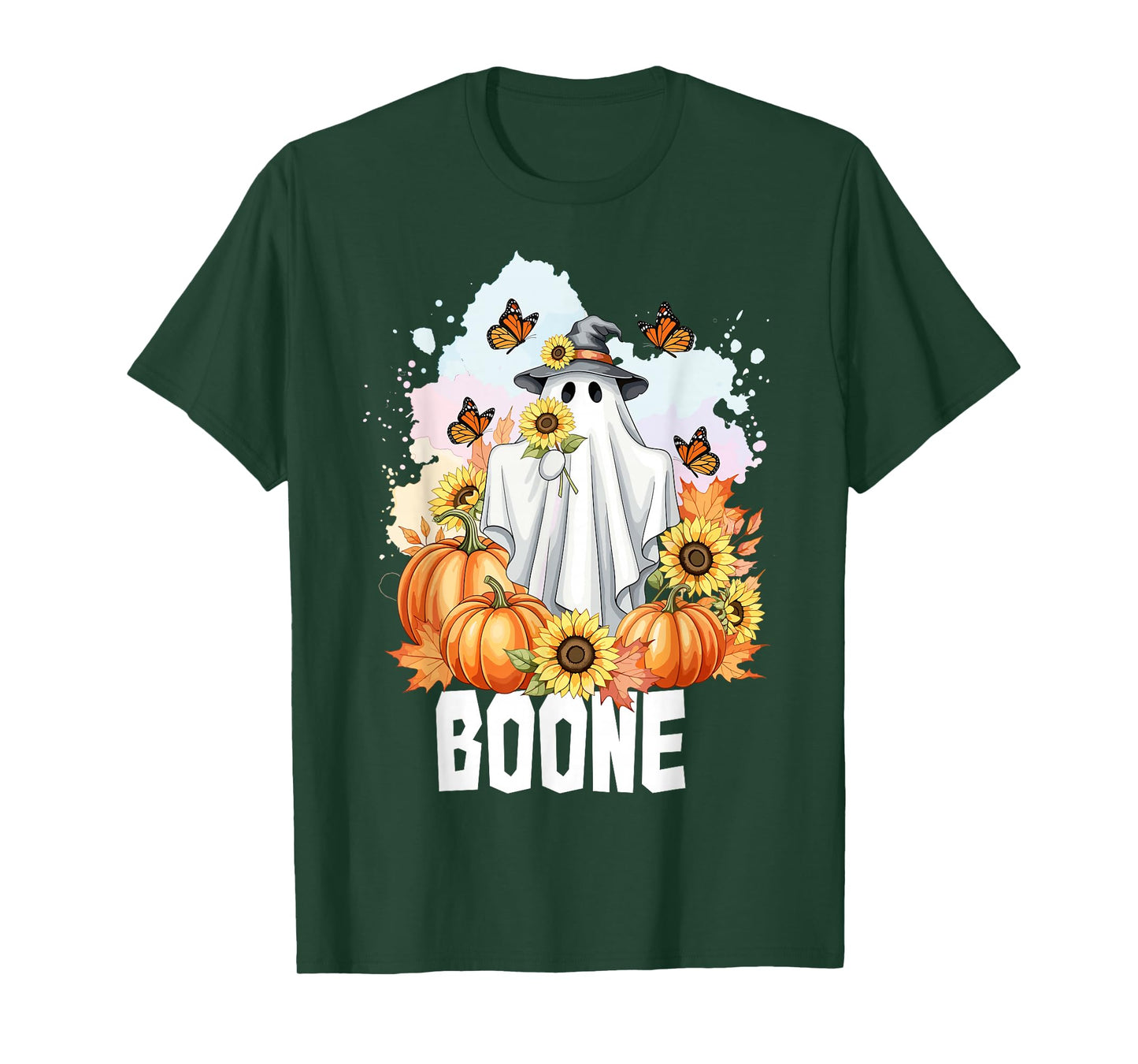 Retro Boo Boone Girls First Name Funny Halloween Ghost 2025 T-Shirt