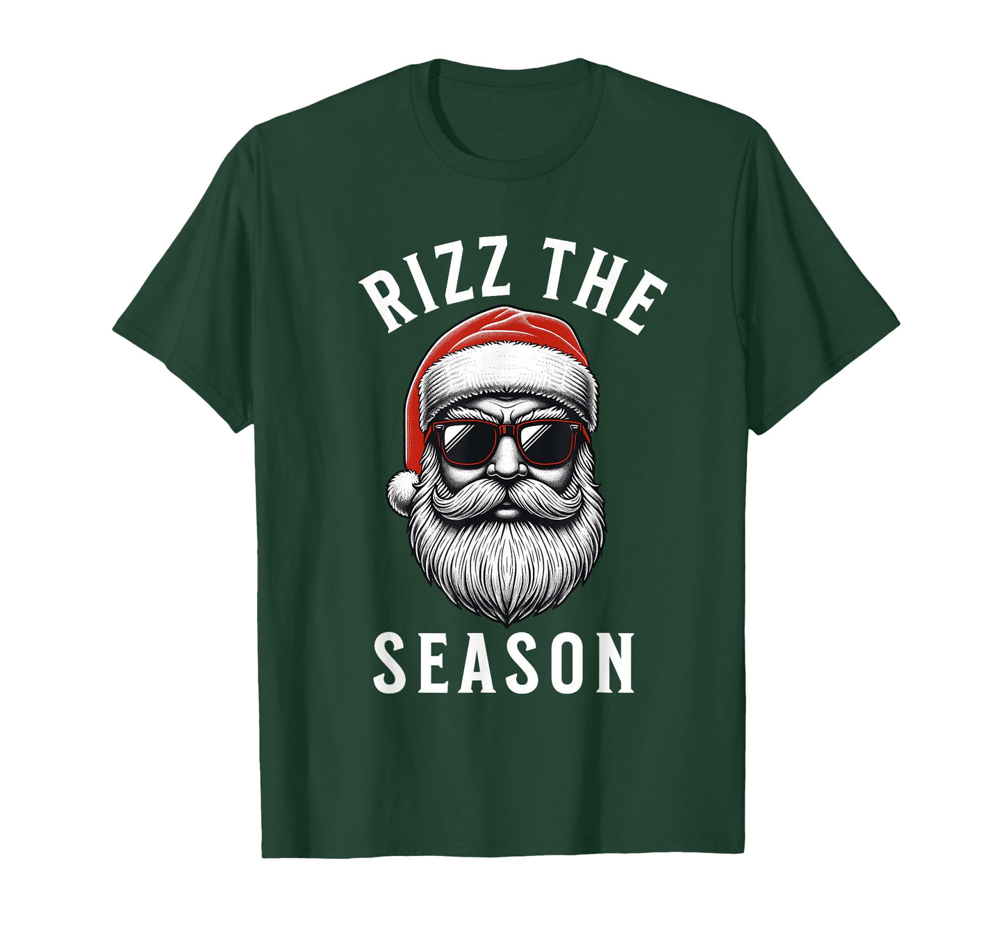 Rizz the Season Silly Christmas Funny Santa Men Teen Boys T-Shirt
