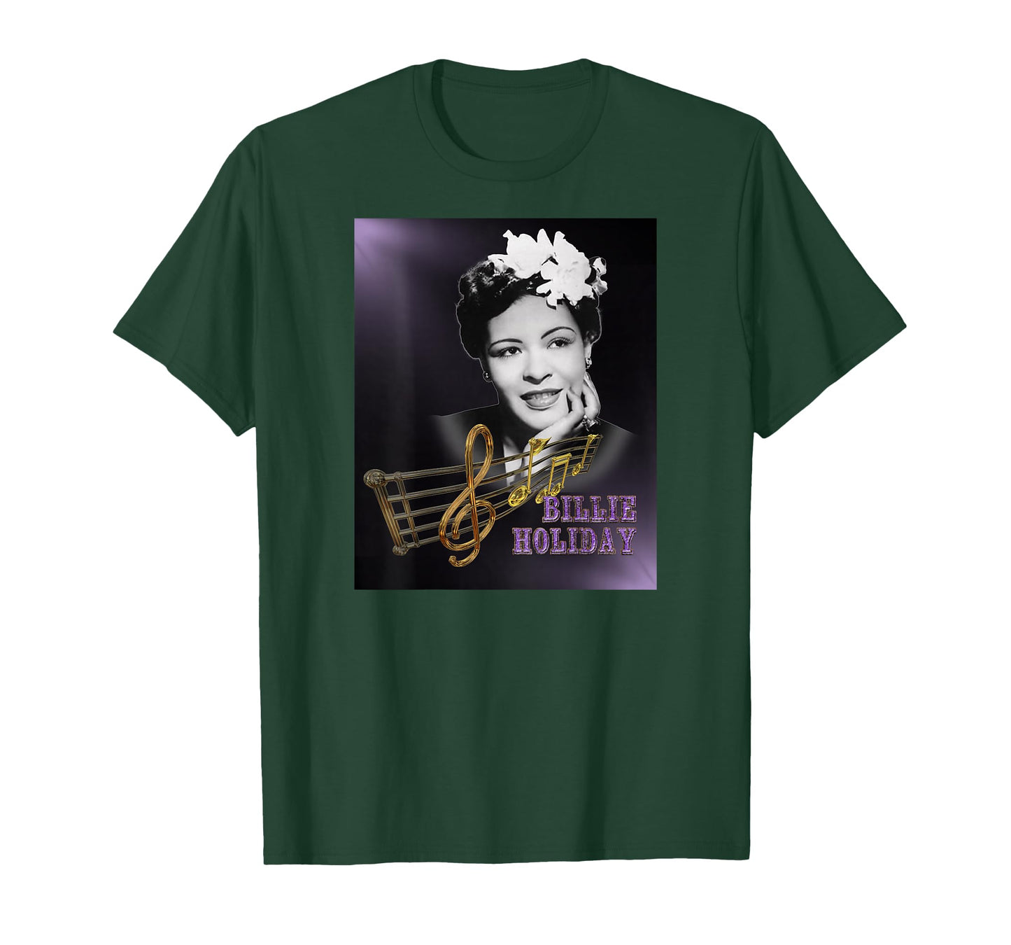Billie Holiday_004_Back Printed T-Shirt