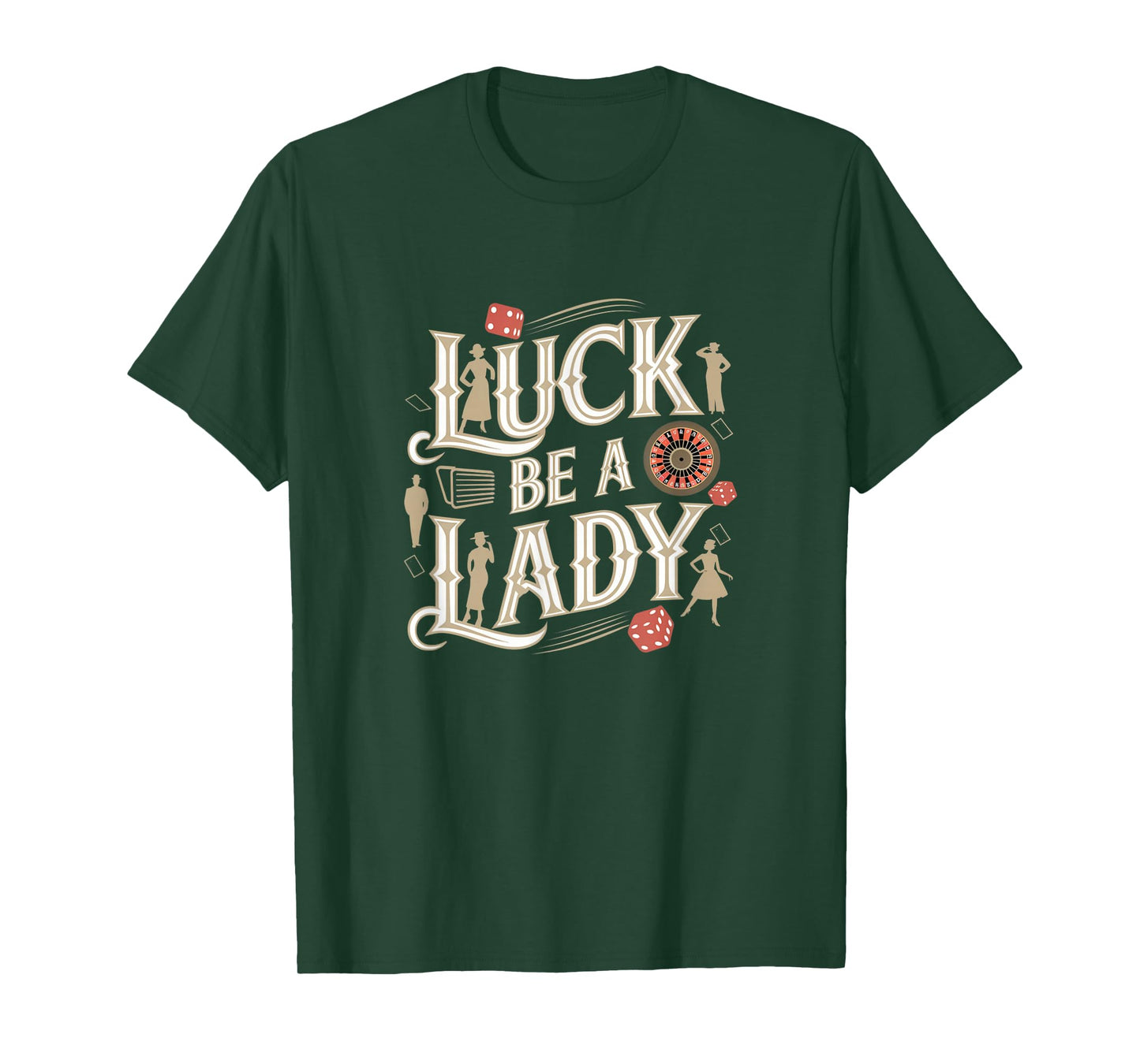 Luck Be A Lady Guys and Dolls Retro Casino Musical Theatre T-Shirt