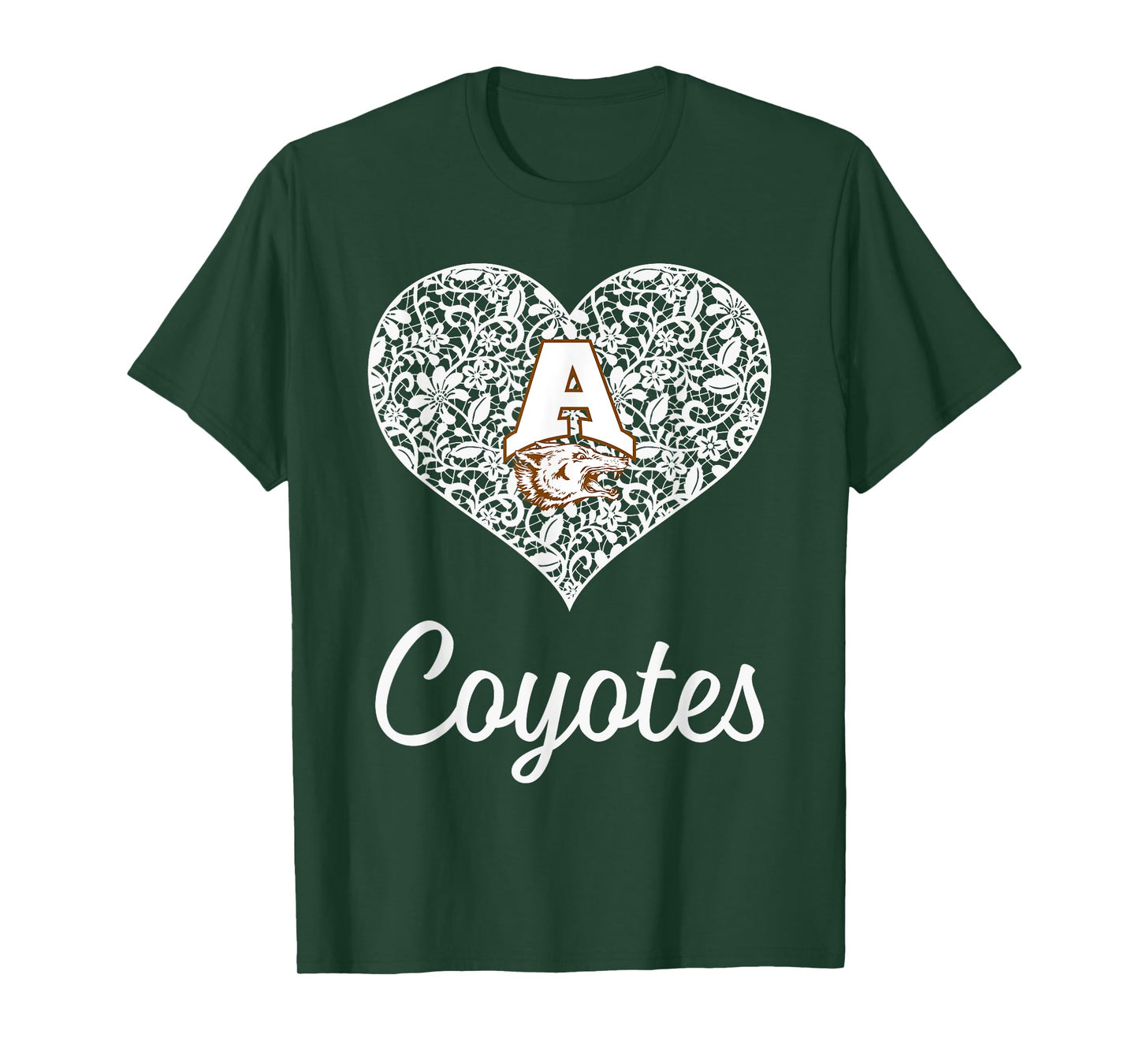 Alice Coyotes Logo Lace Heart HS T-Shirt