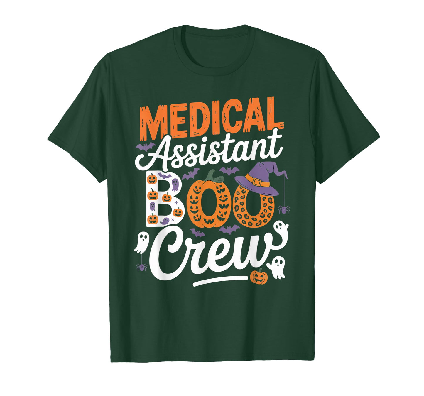 Medical Assistant Boo Crew Halloween Matching Spooky Outfit T-Shirt