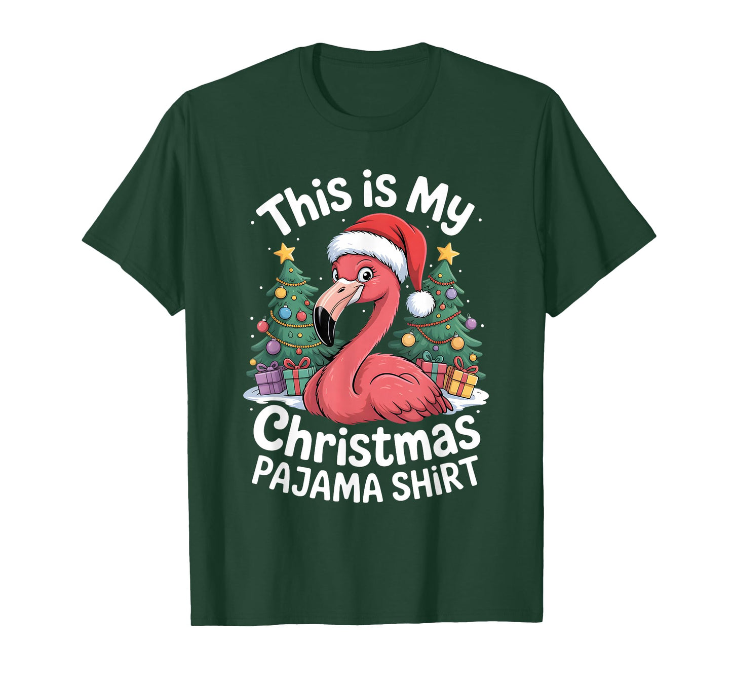 This is My Christmas Pajama Flamingo T-Shirt