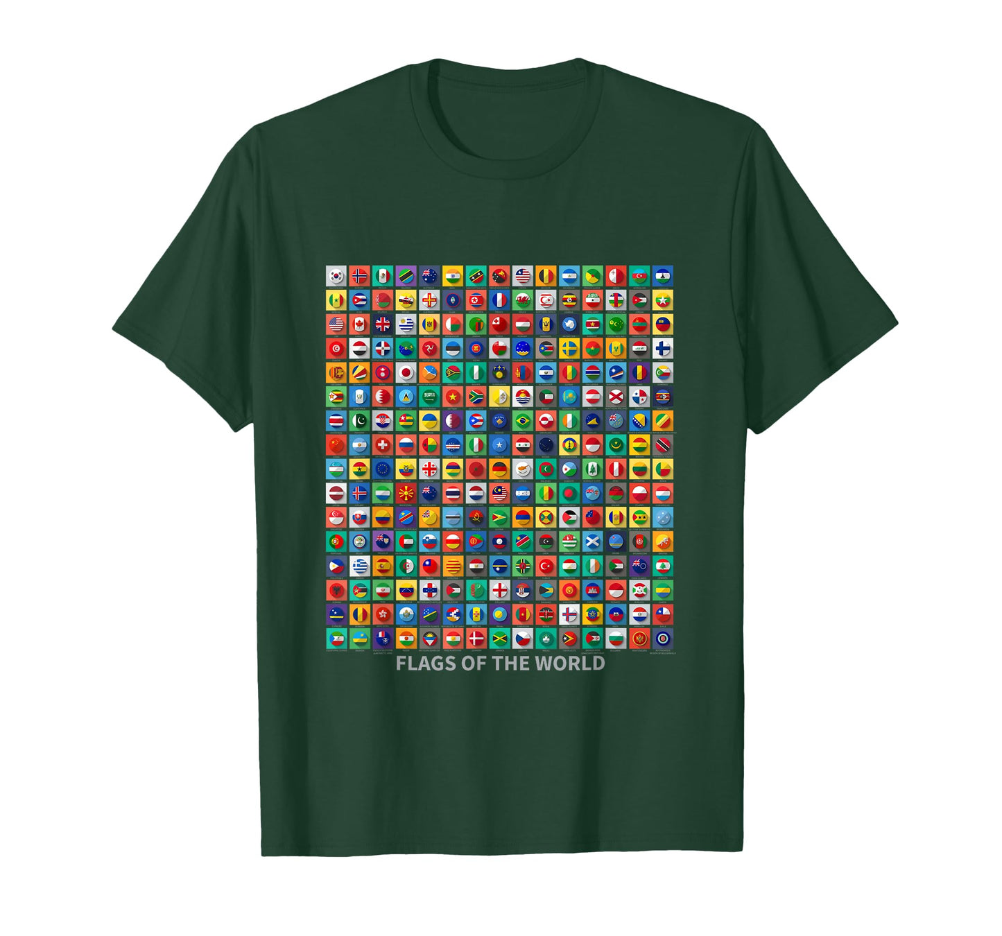 Flags of the Countries of the World Outfit Graphic Designs T-Shirt