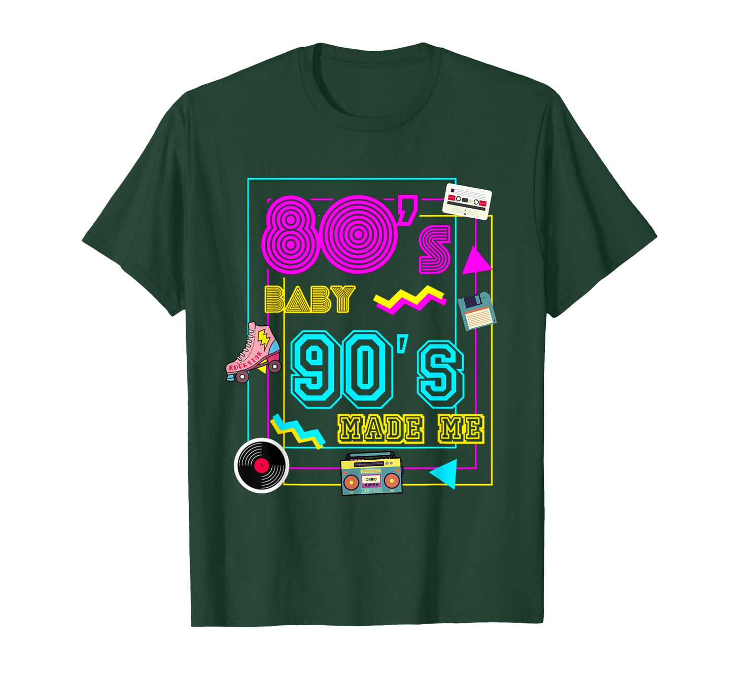1980s 80's Baby 1990s 90's Outfit Costume Retro Party Theme T-Shirt