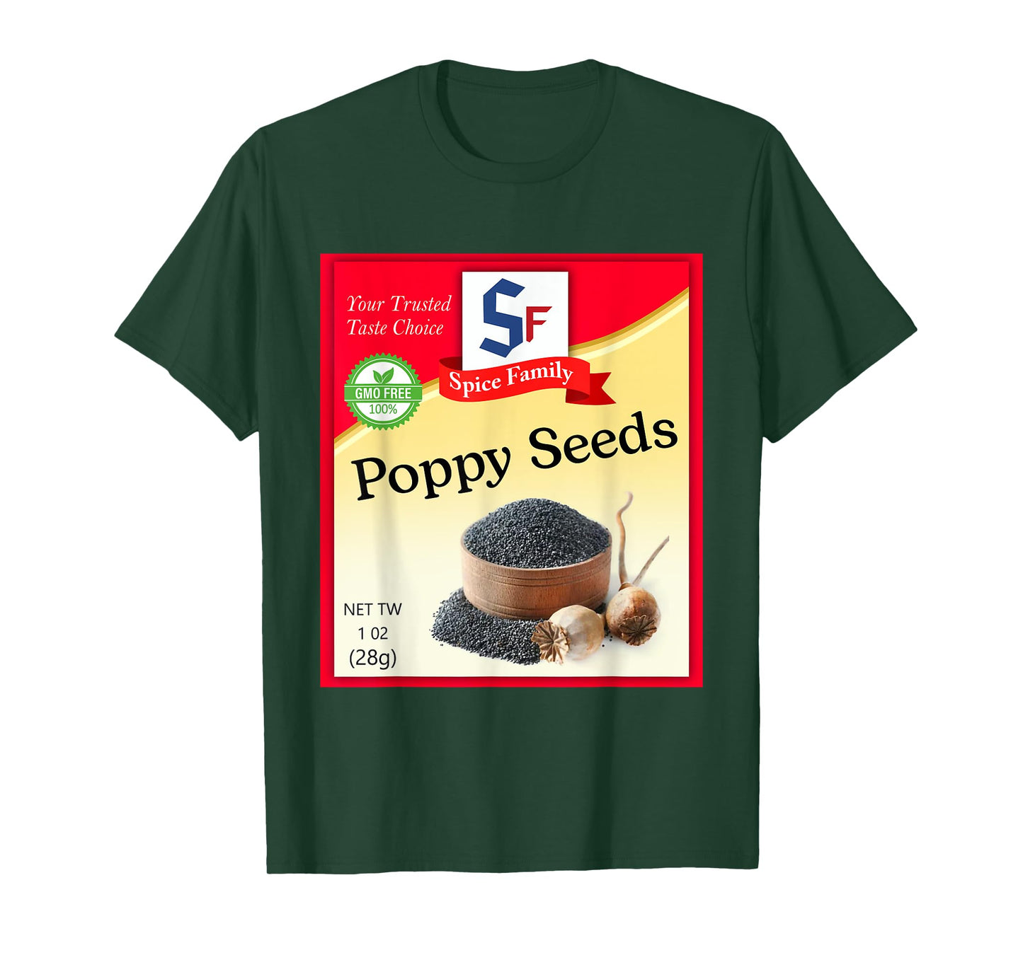 Poppy Seeds Condiment Costume Holiday Spice Costumes T-Shirt