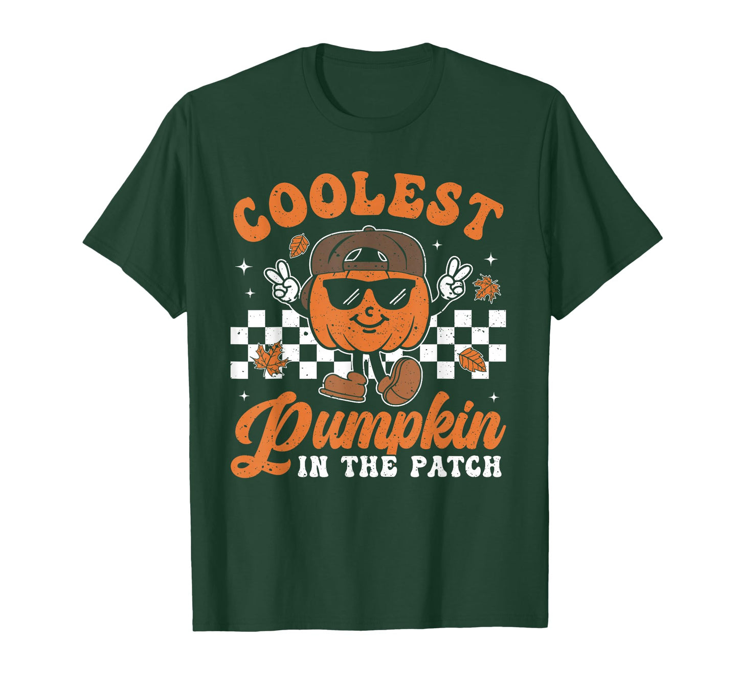 Coolest Pumpkin In The Patch Halloween Boys Girls Teens Kids T-Shirt
