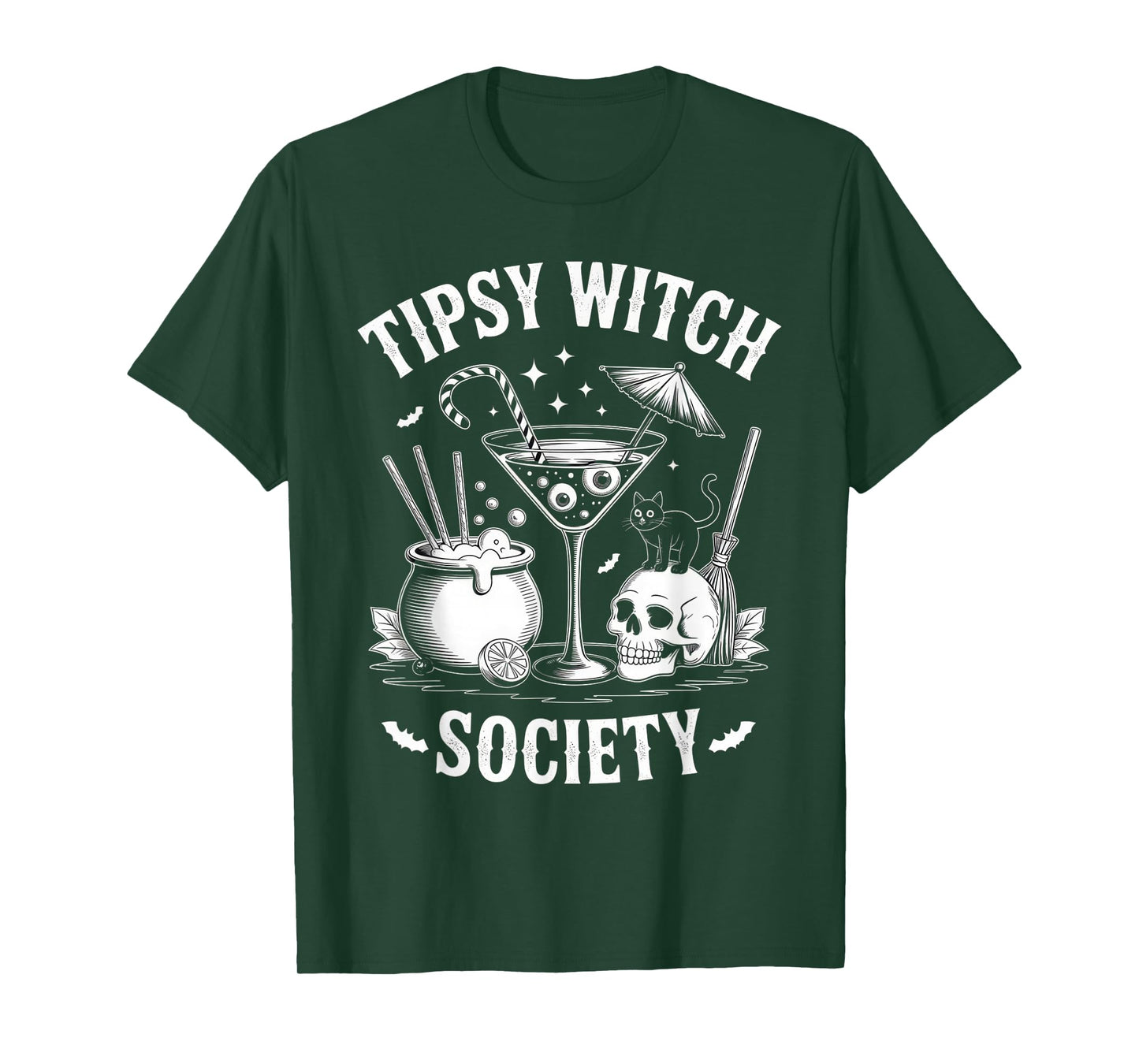 Tipsy Witch Society Halloween Costume for Fun Parties T-Shirt