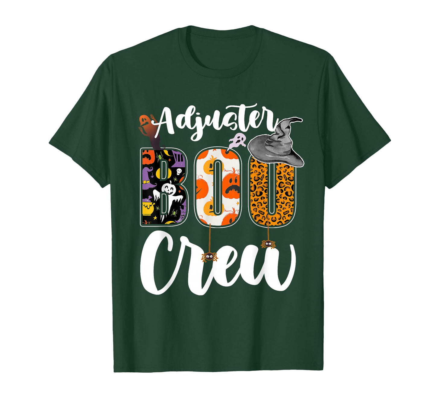Adjuster Boo Crew Halloween Match Insurance Examiner T-Shirt