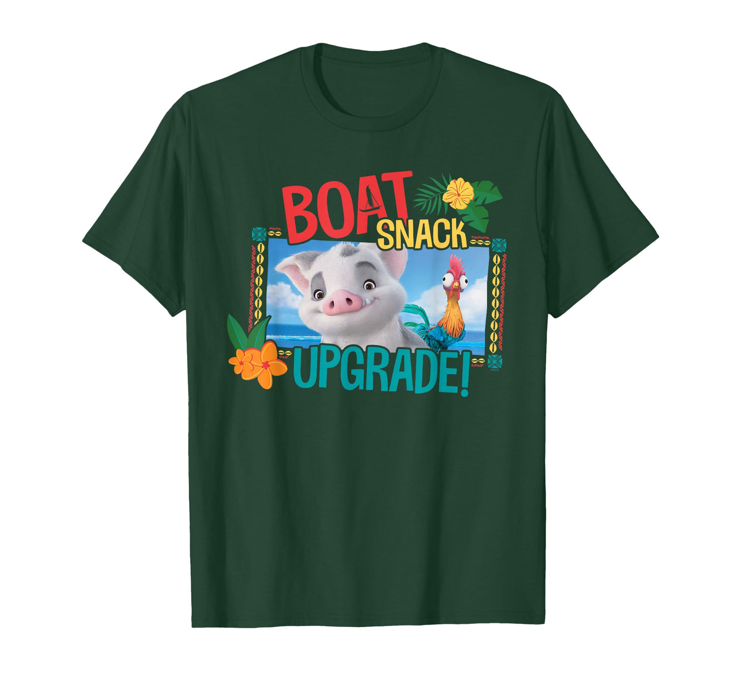 Disney Moana 2 Pua and Heihei Boat Snack Upgrade Funny T-Shirt