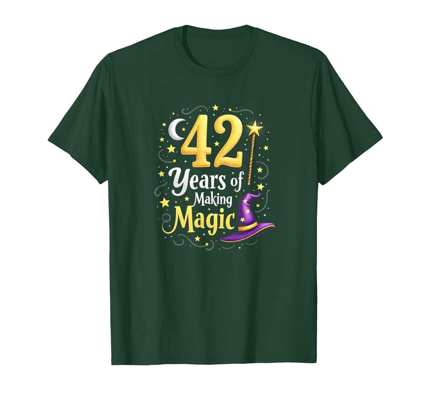 42 Years of Magic Birthday Gift for Wizards & Witches T-Shirt