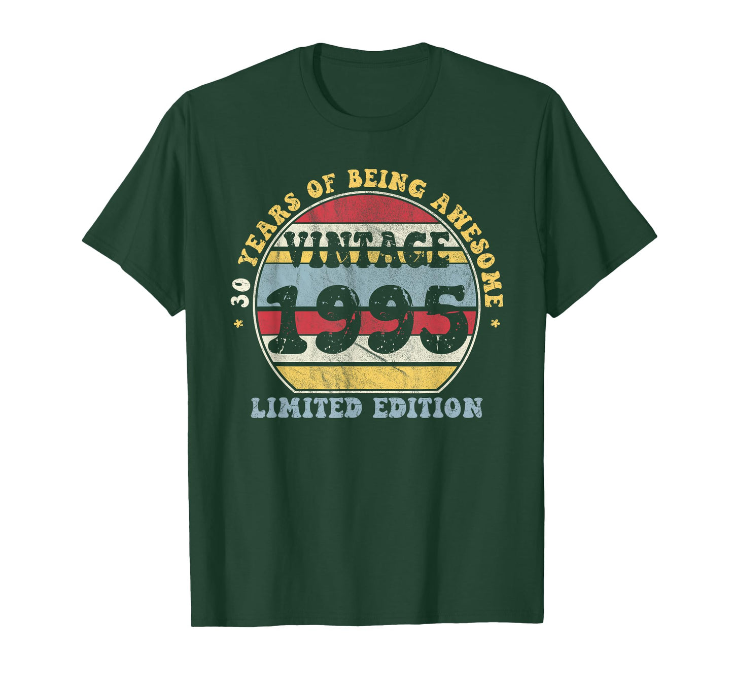 Vintage 1995 Limited Edition 30-Year-Old Gifts 30th Birthday T-Shirt