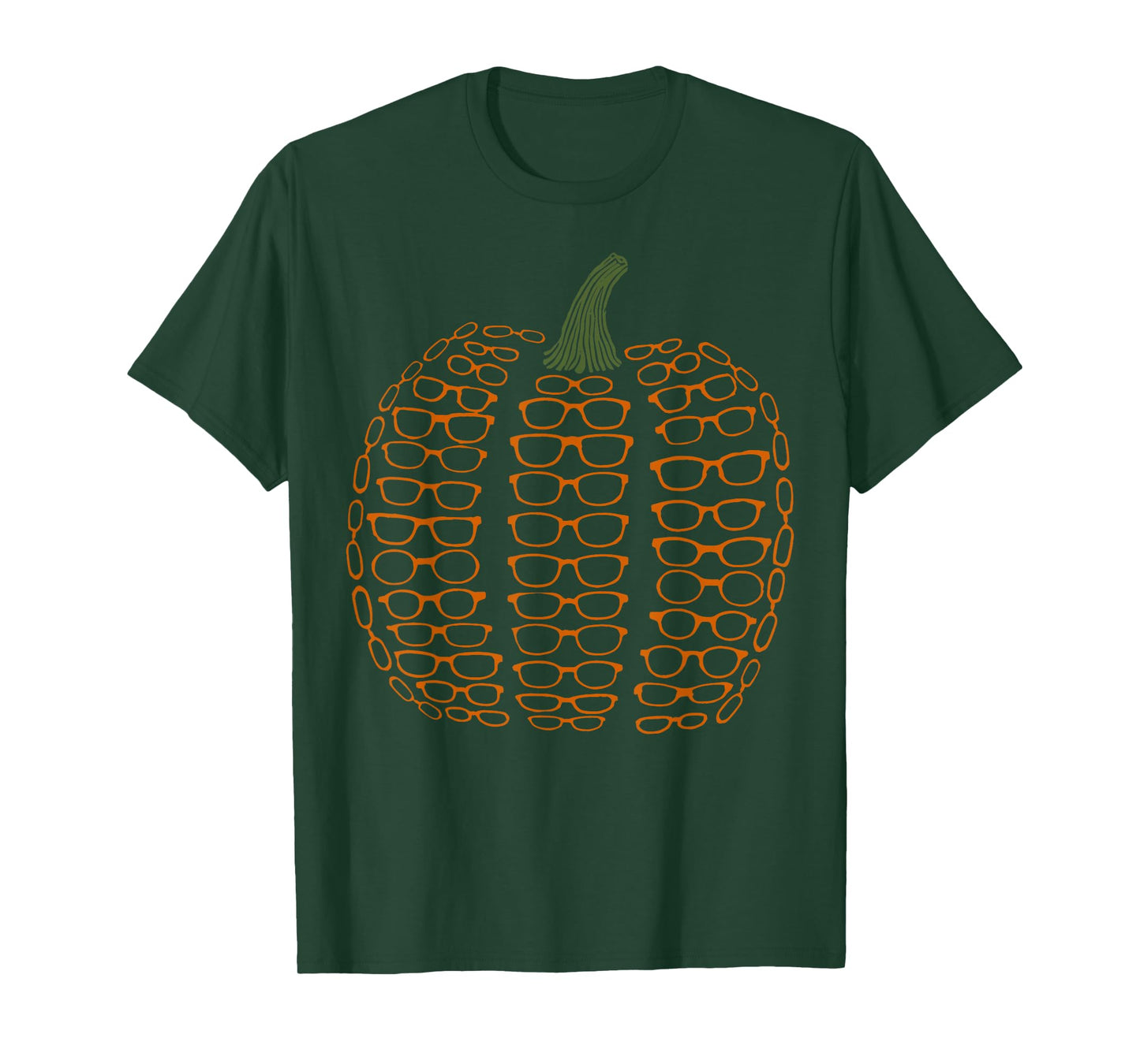 Vintage Eyeglasses Pumpkin Autumn Fall Optometry Assistant T-Shirt
