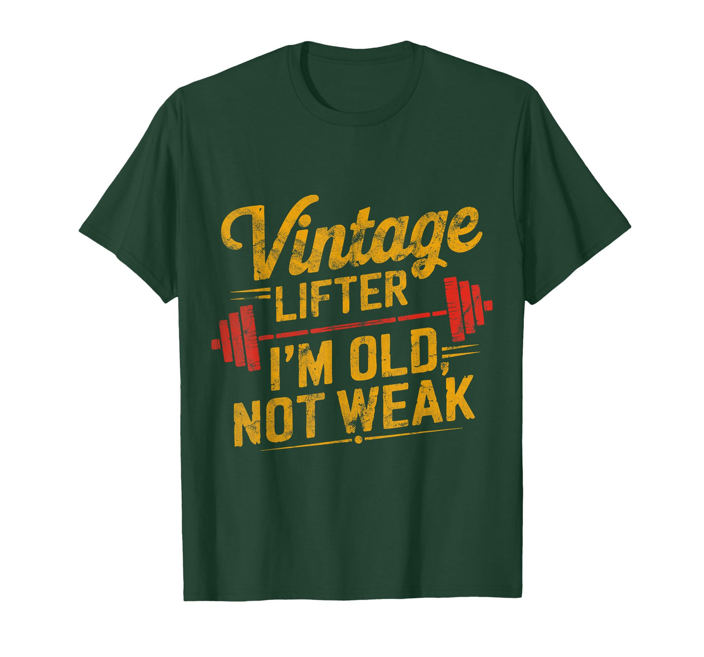 Vintage Lifter I'm Old Not Weak Funny T-Shirt
