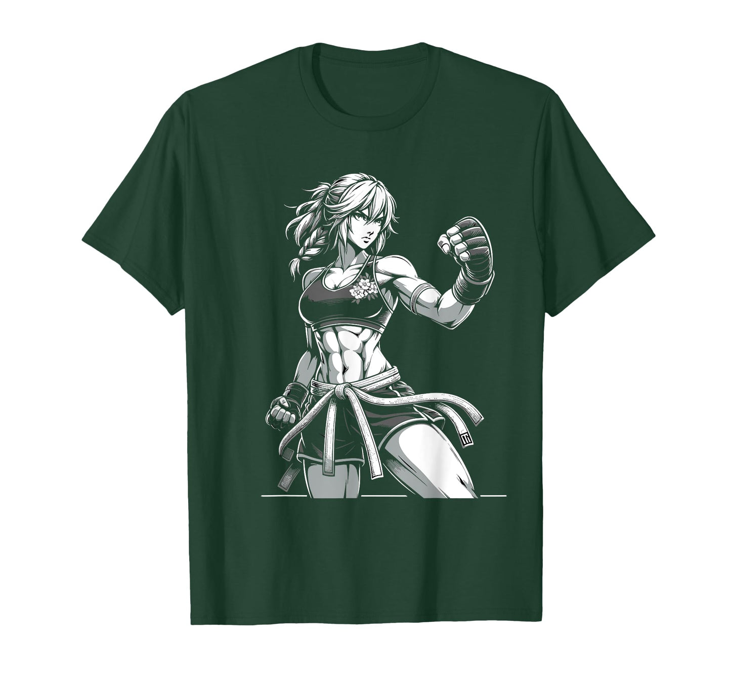 Anime Girl Fighter | Anime Gym Cute Vintage T-Shirt