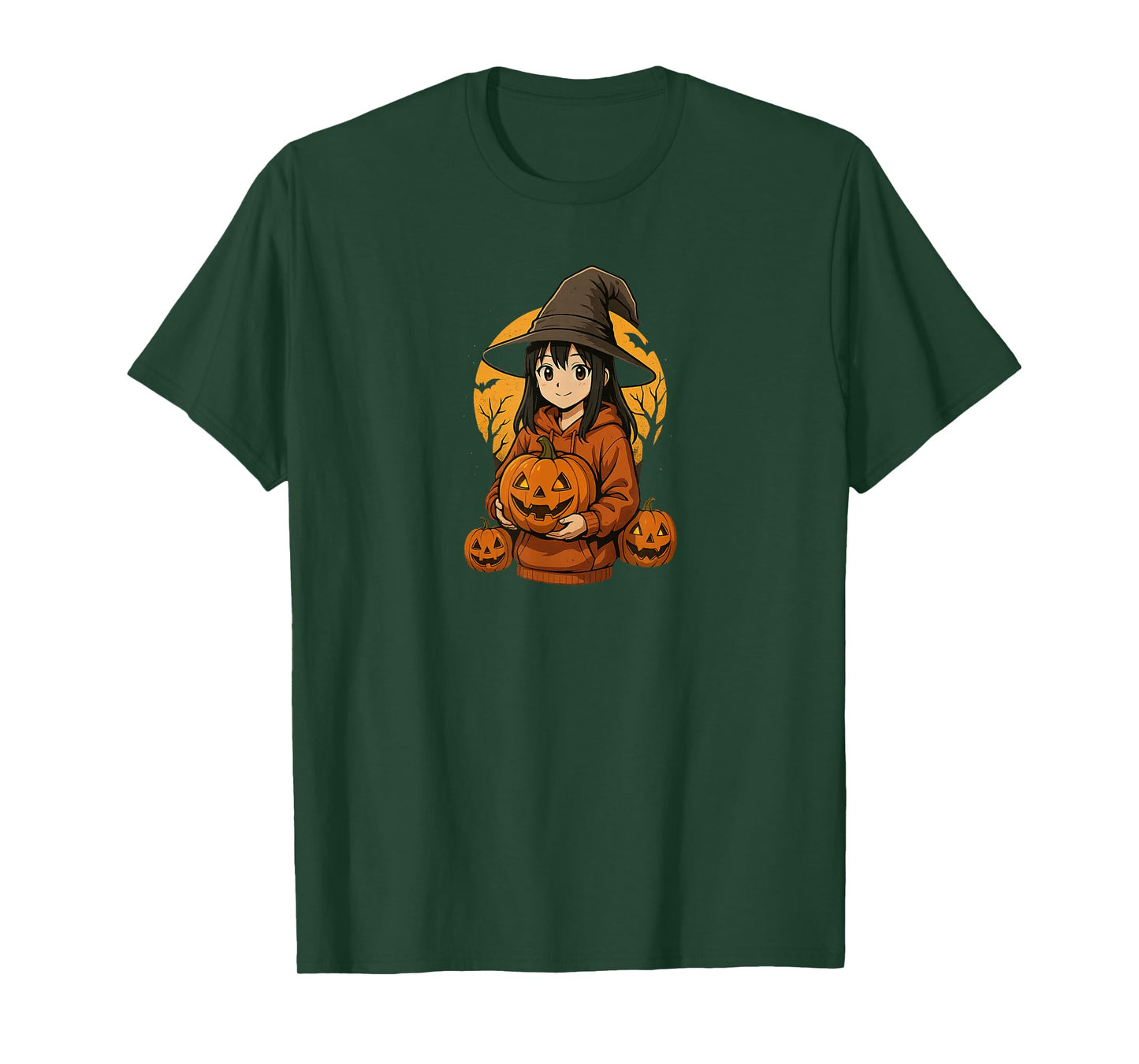 Anime Witch Girl Halloween T-Shirt