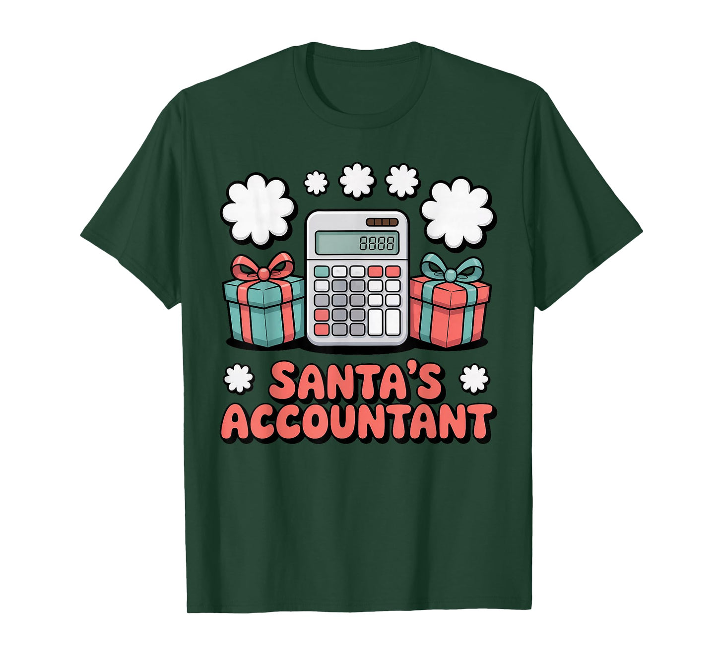 Santa’s Accountant Funny Holiday Accounting T-Shirt