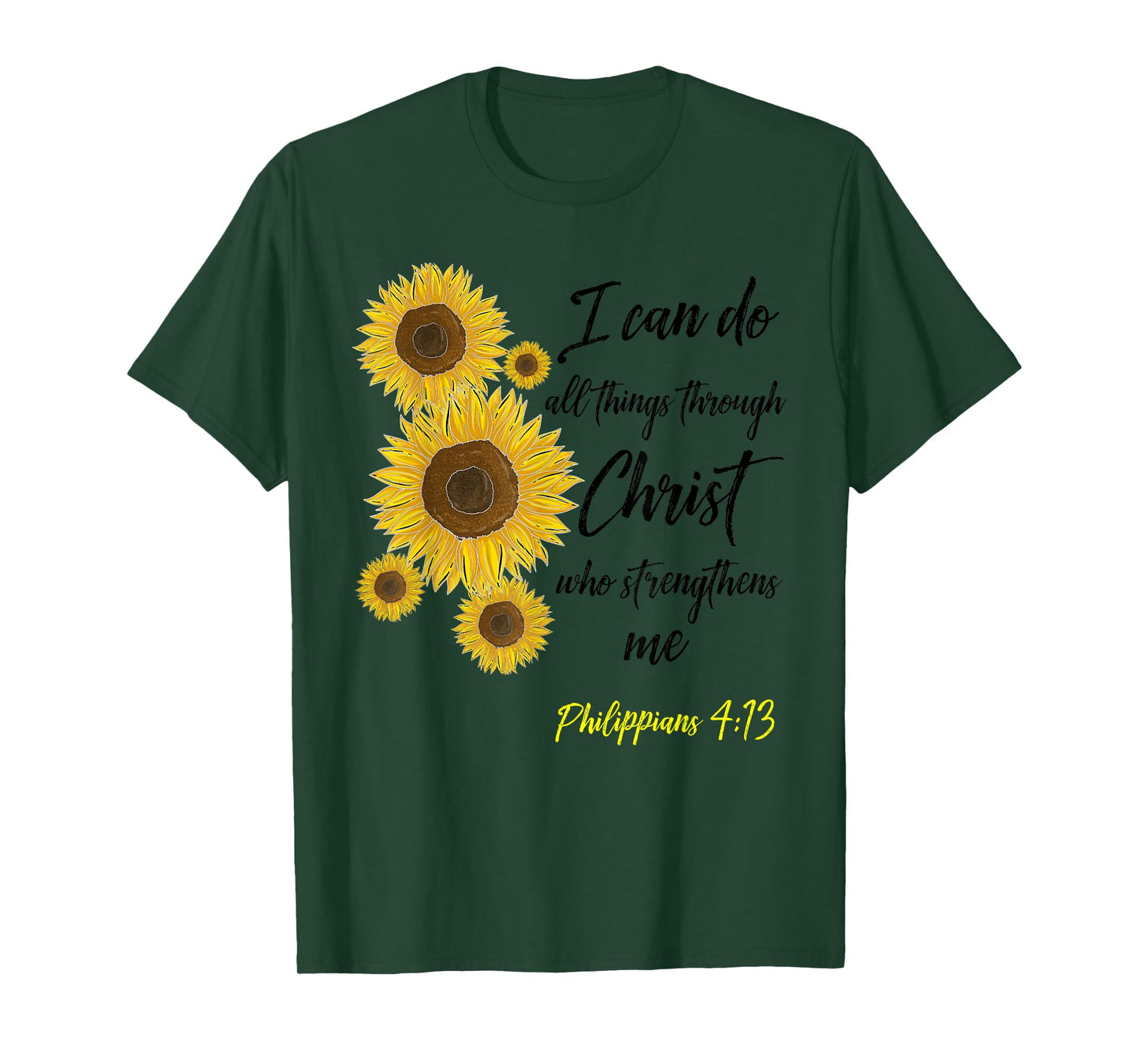 Cute Christian Sunflower Gift | Best Religious Women Moms T-Shirt