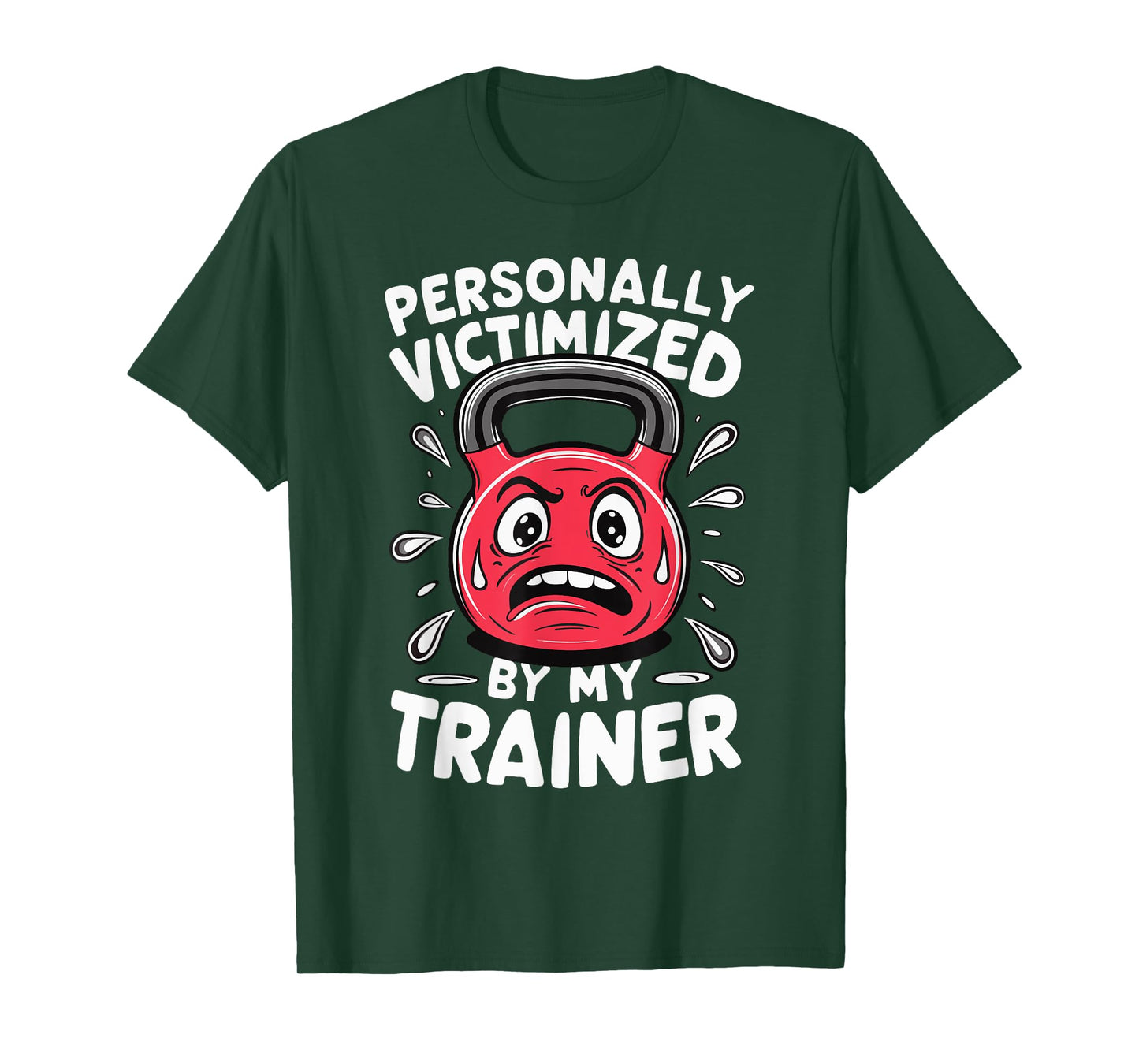 Personal Trainer Gym Fitness Workout Exercise Personally Victimized By My Trainer Unisex-Adults Black Short Sleeve T-Shirt