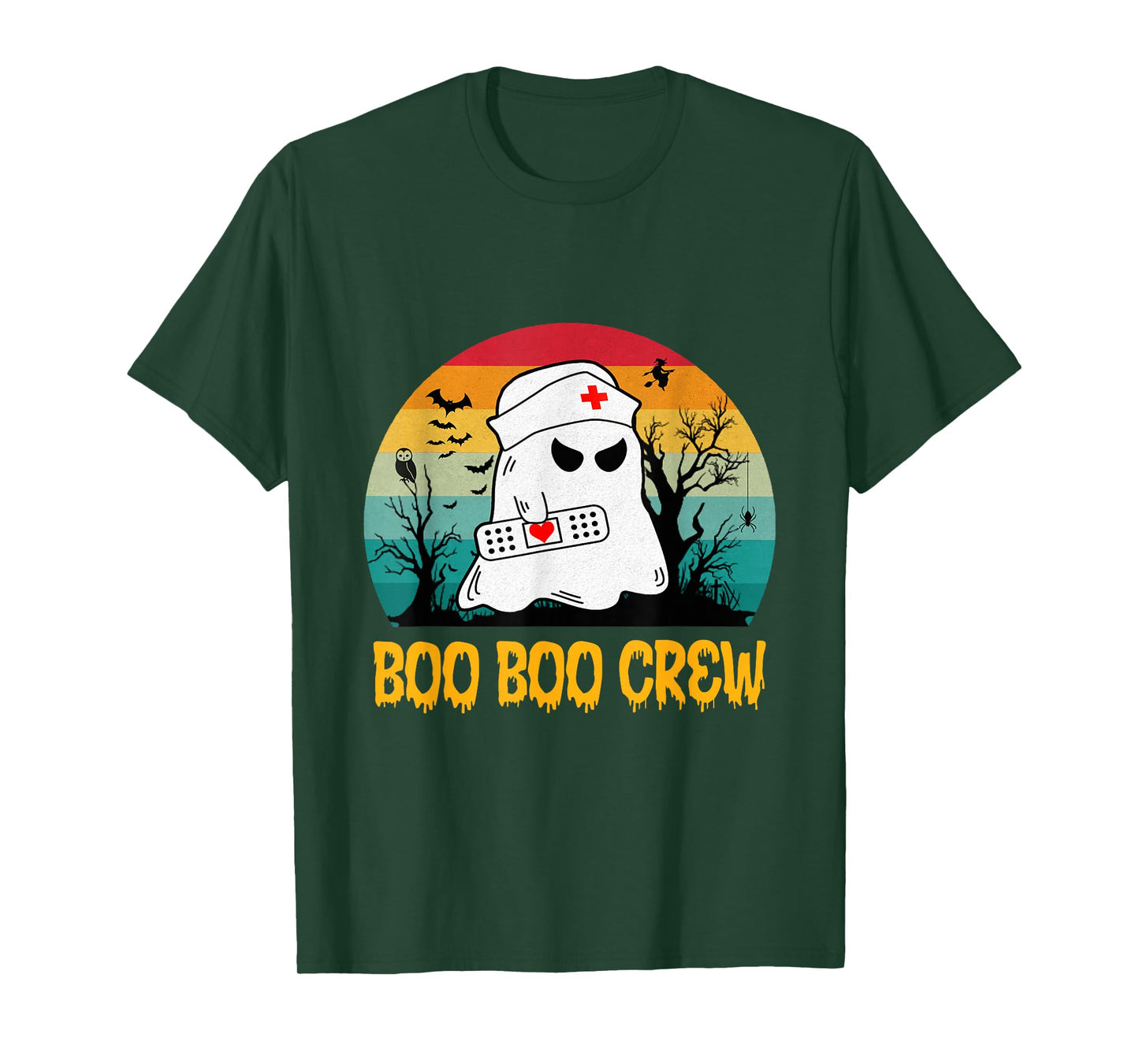 Boo Boo Crew Nurse Funny Halloween Nurse Shirts for Women T-Shirt