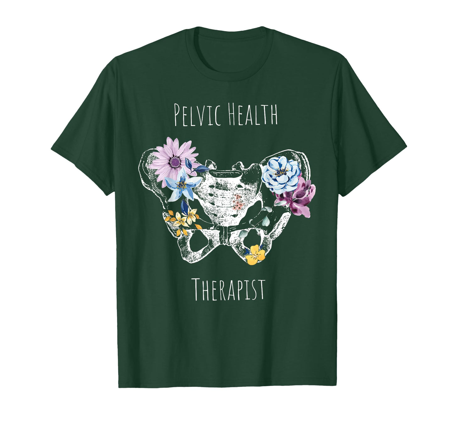 Vintage Pelvic Health Therapist Cute Pelvic Floor Flowers T-Shirt