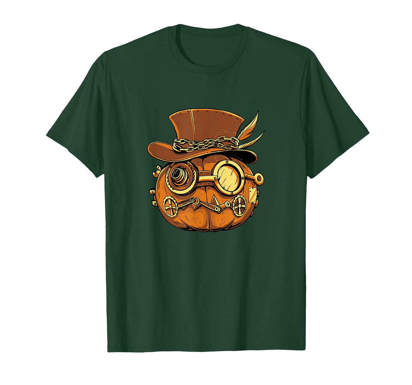 Amazing Spooky Creepy Halloween Steampunk Pumpkin T-Shirt