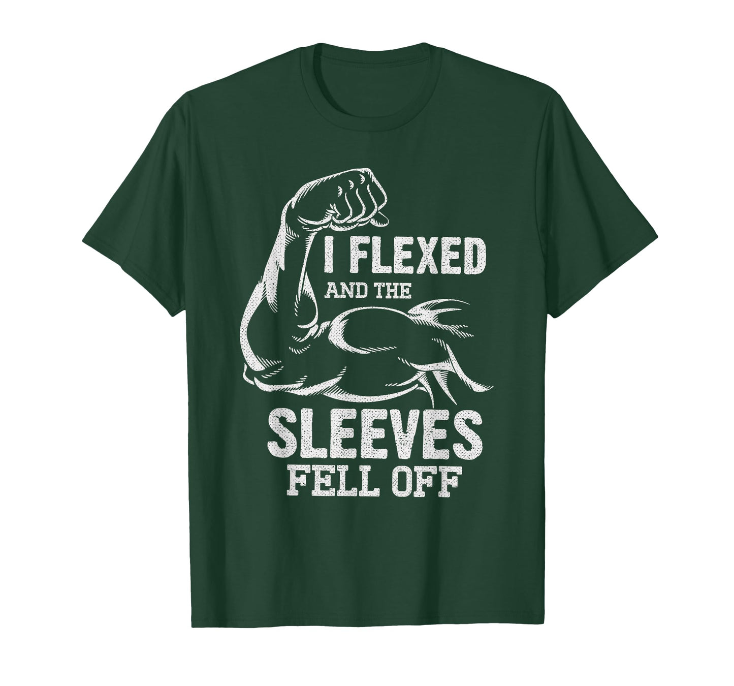 I Flexed and The Sleeves Fell Off Funny Mens Fitness Gymer T-Shirt
