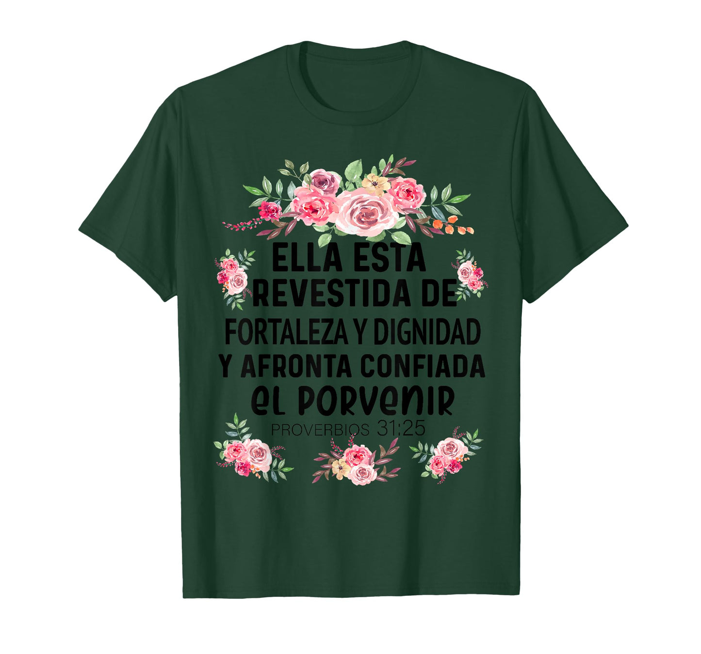 Camiseta cristiana en espanol Versiculo Spanish Christians T-Shirt
