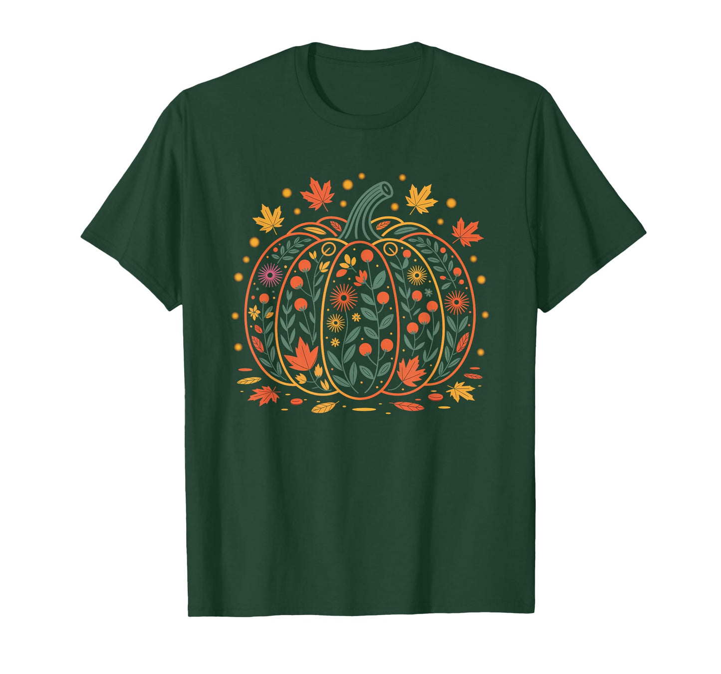 Fall Women Vintage Pumpkin Autumn Graphic Thanksgiving 2025 T-Shirt