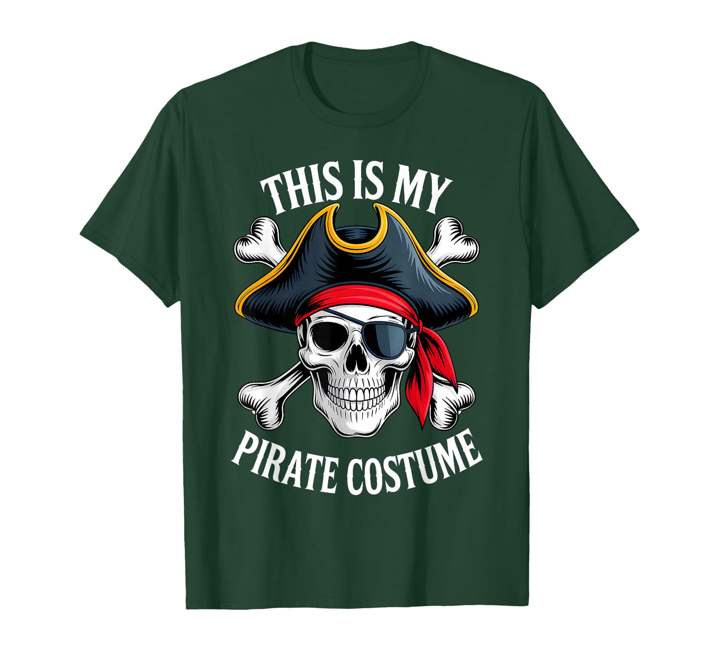 This is My Pirate Costume Funny Halloween Kids Men Women T-Shirt