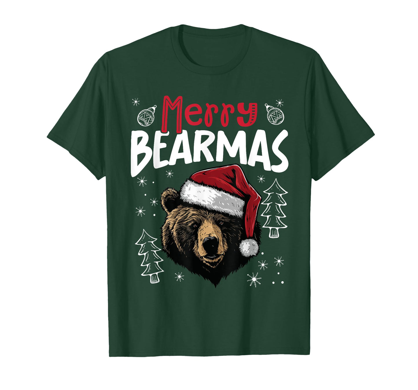 Merry Bearmas Funny Christmas Bear T-Shirt