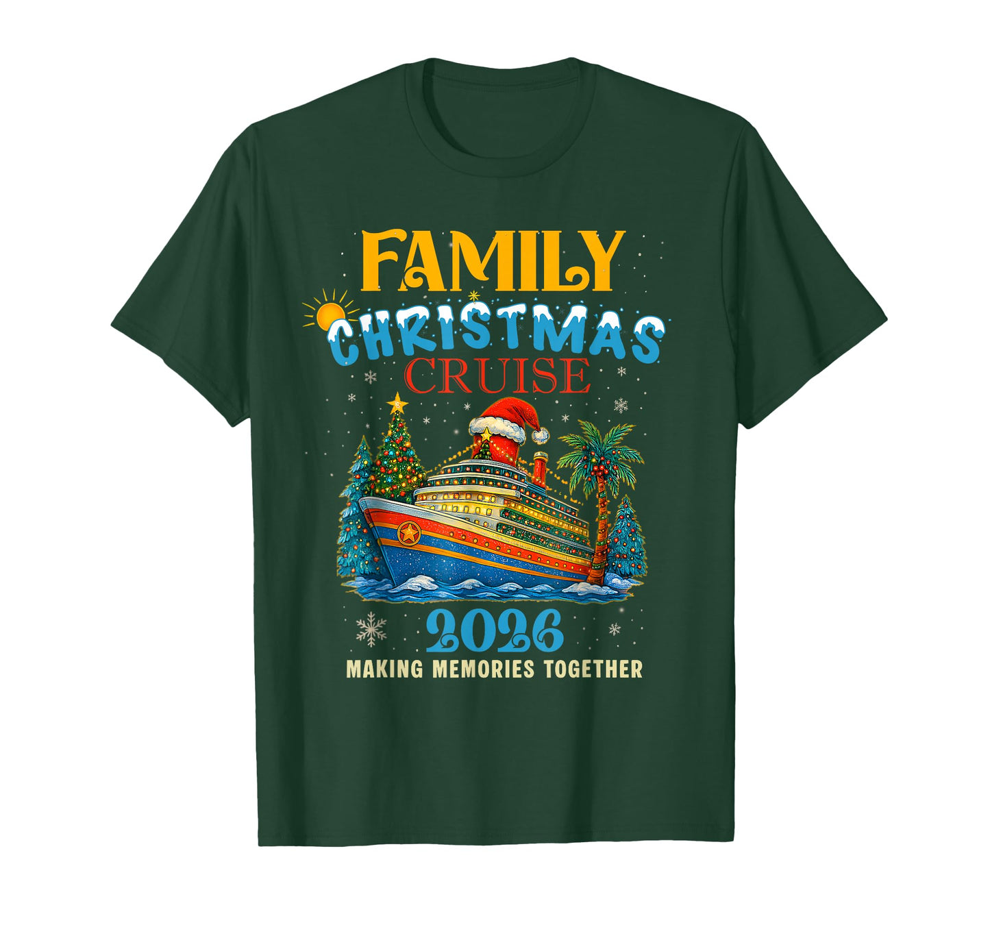 Family Christmas Cruise 2026 Matching Family Cruise Holiday T-Shirt