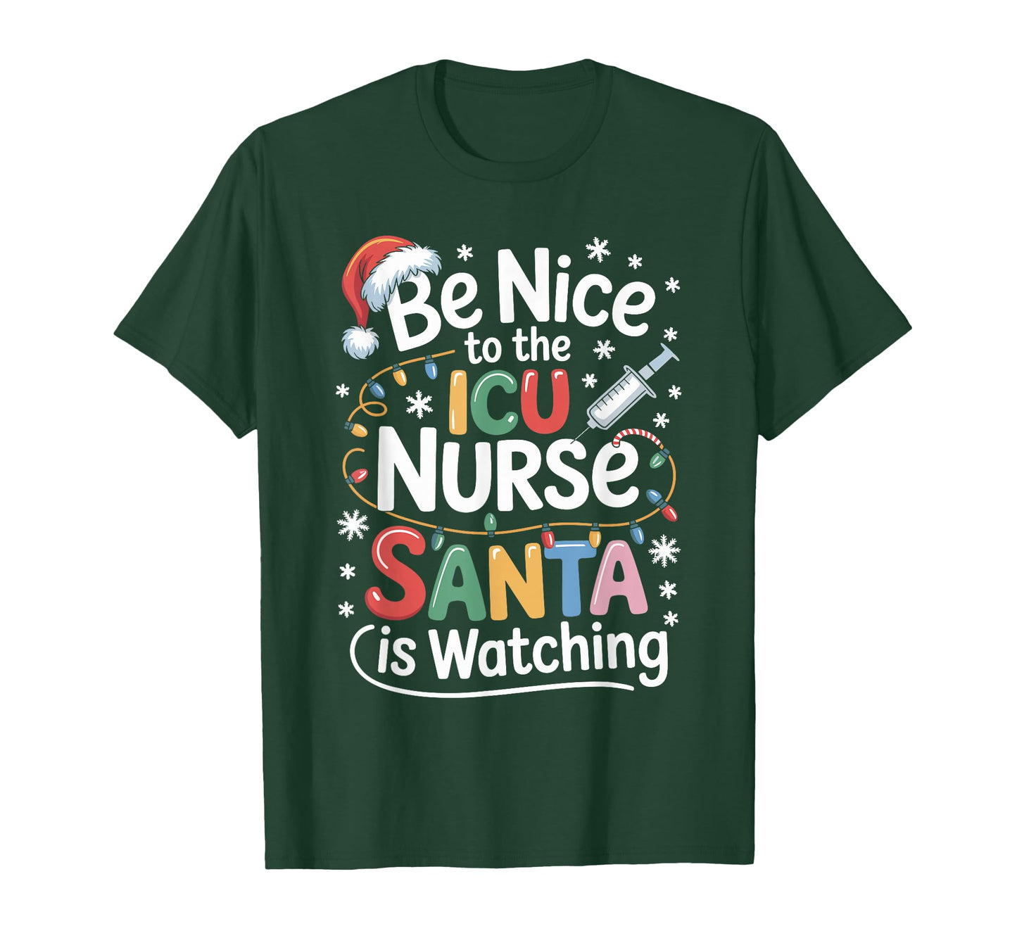 Funny School Nurse Christmas Nursing Humor Xmas T-Shirt