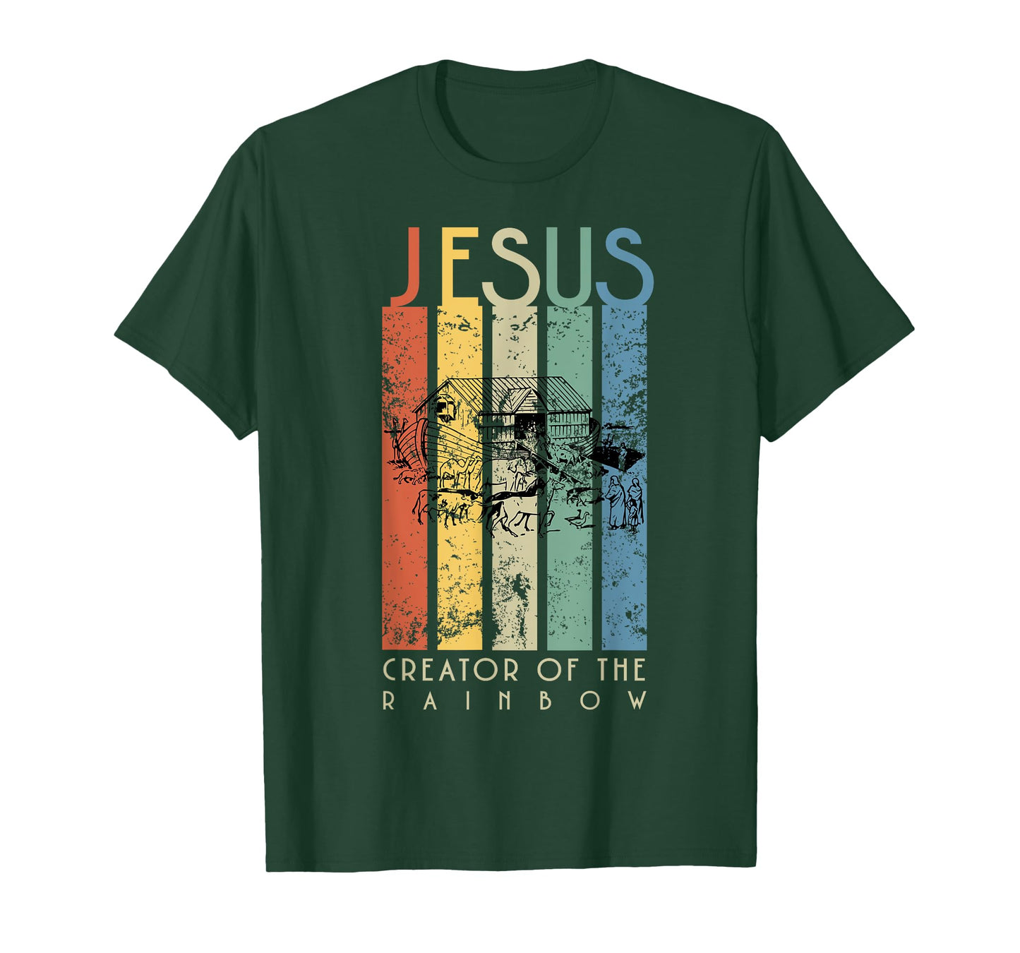 JESUS The Creator of the Rainbow (Noah and the Ark) T-Shirt