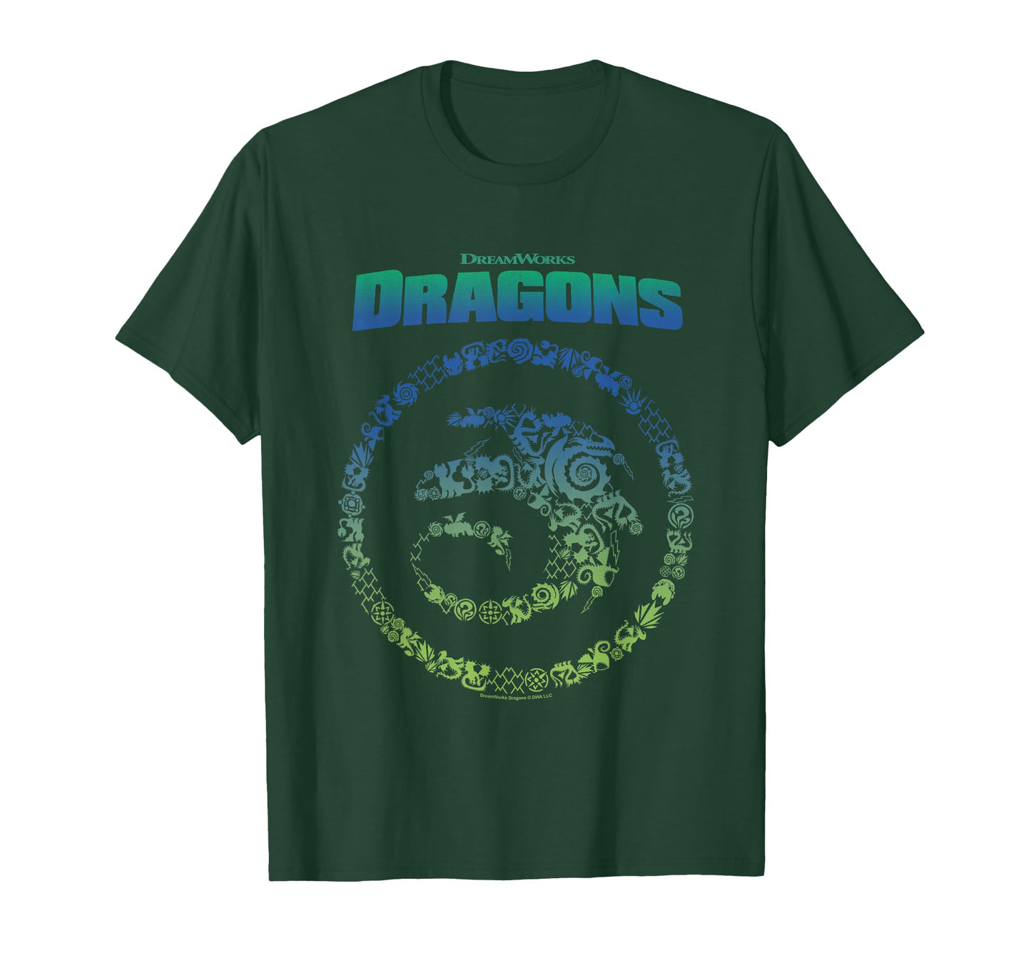 How to Train Your Dragon Toothless Vintage Symbols Logo T-Shirt