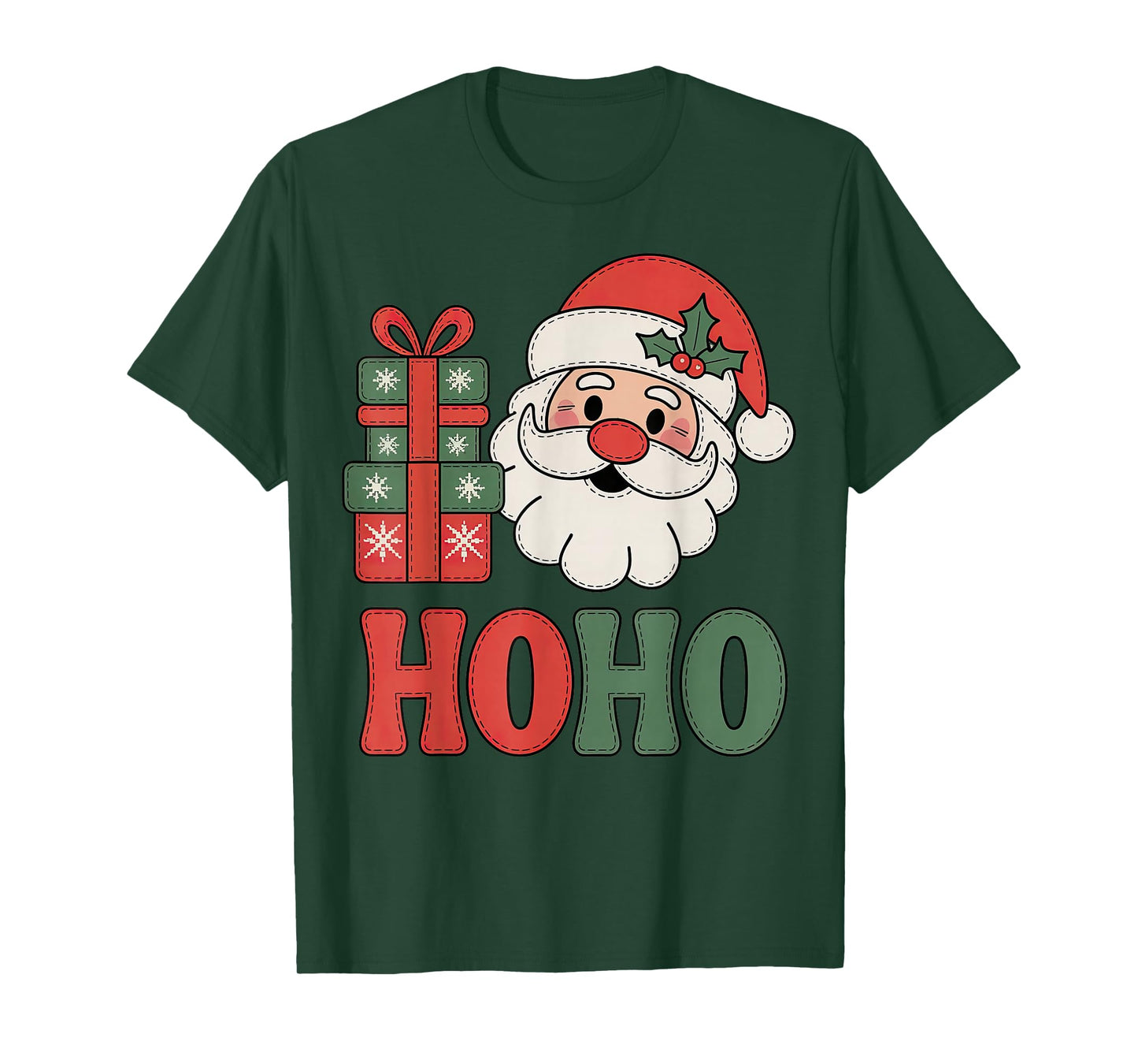 Santa HoHo Classic Americana Retro Country Christmas T-Shirt