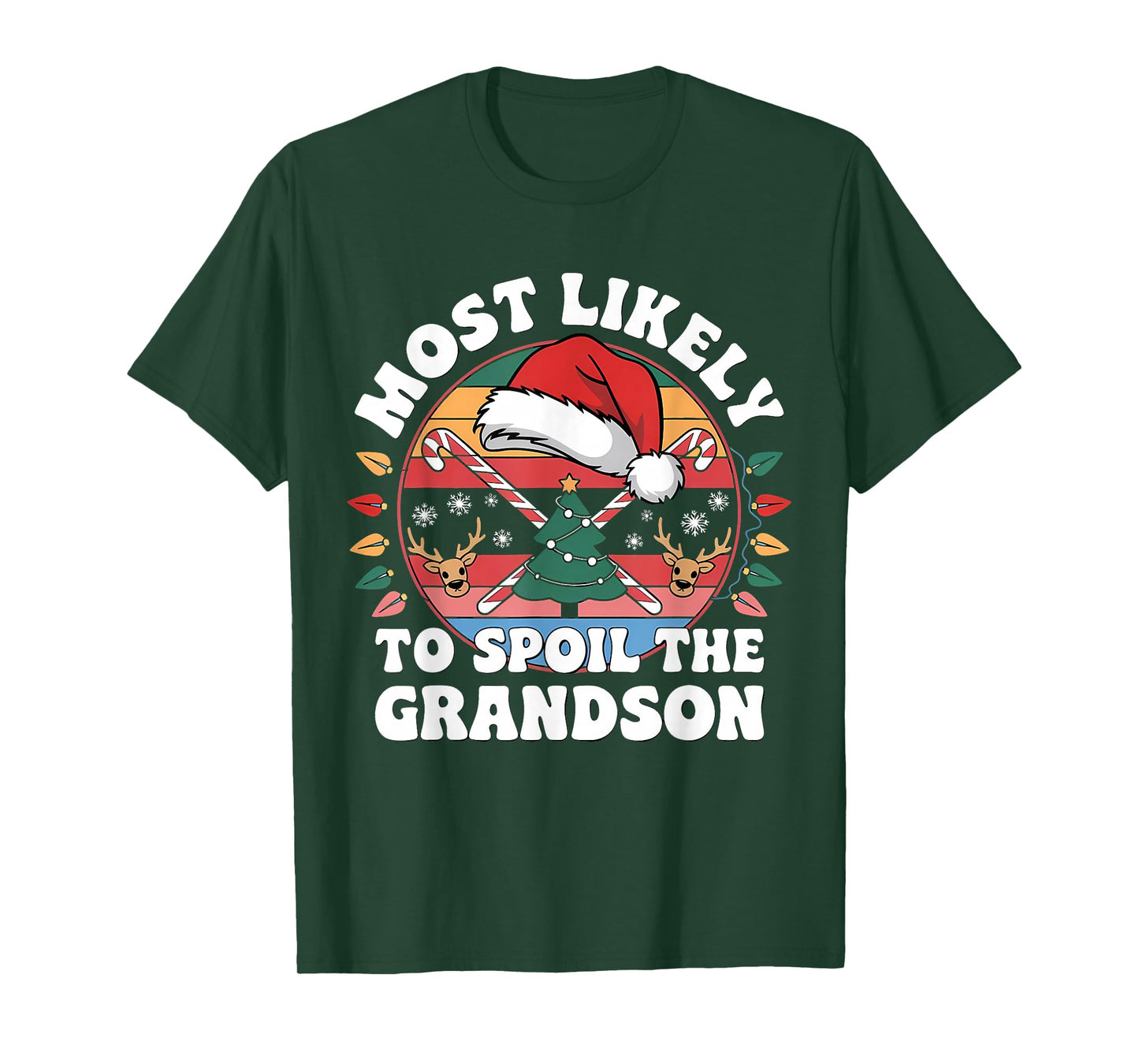 Christmas Party Most Likely to Spoil The Grandchildren Funny T-Shirt