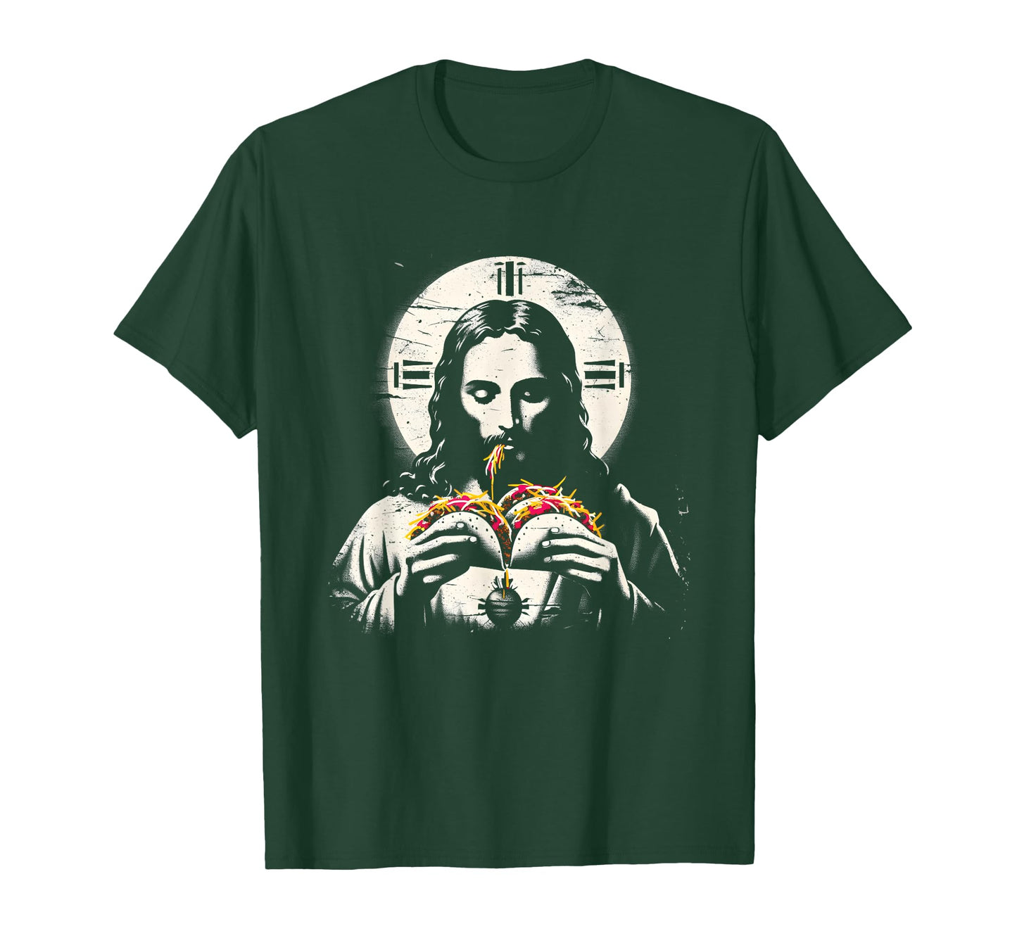 Jesus Eating Tacos - Funny Christian Religious Taco Lover T-Shirt