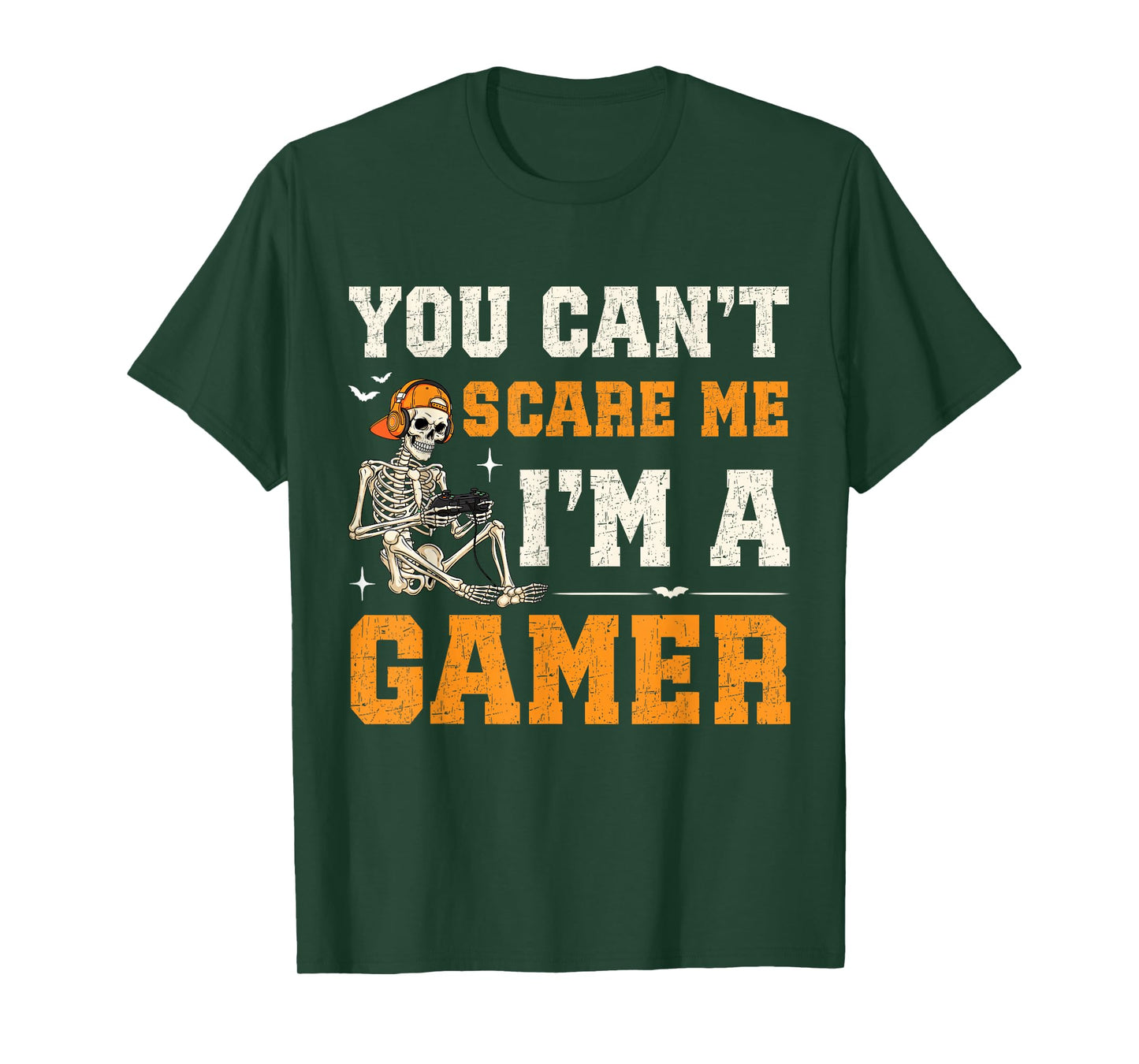 Funny Halloween Gamers Gaming Humor You Can't Scare Me Men T-Shirt