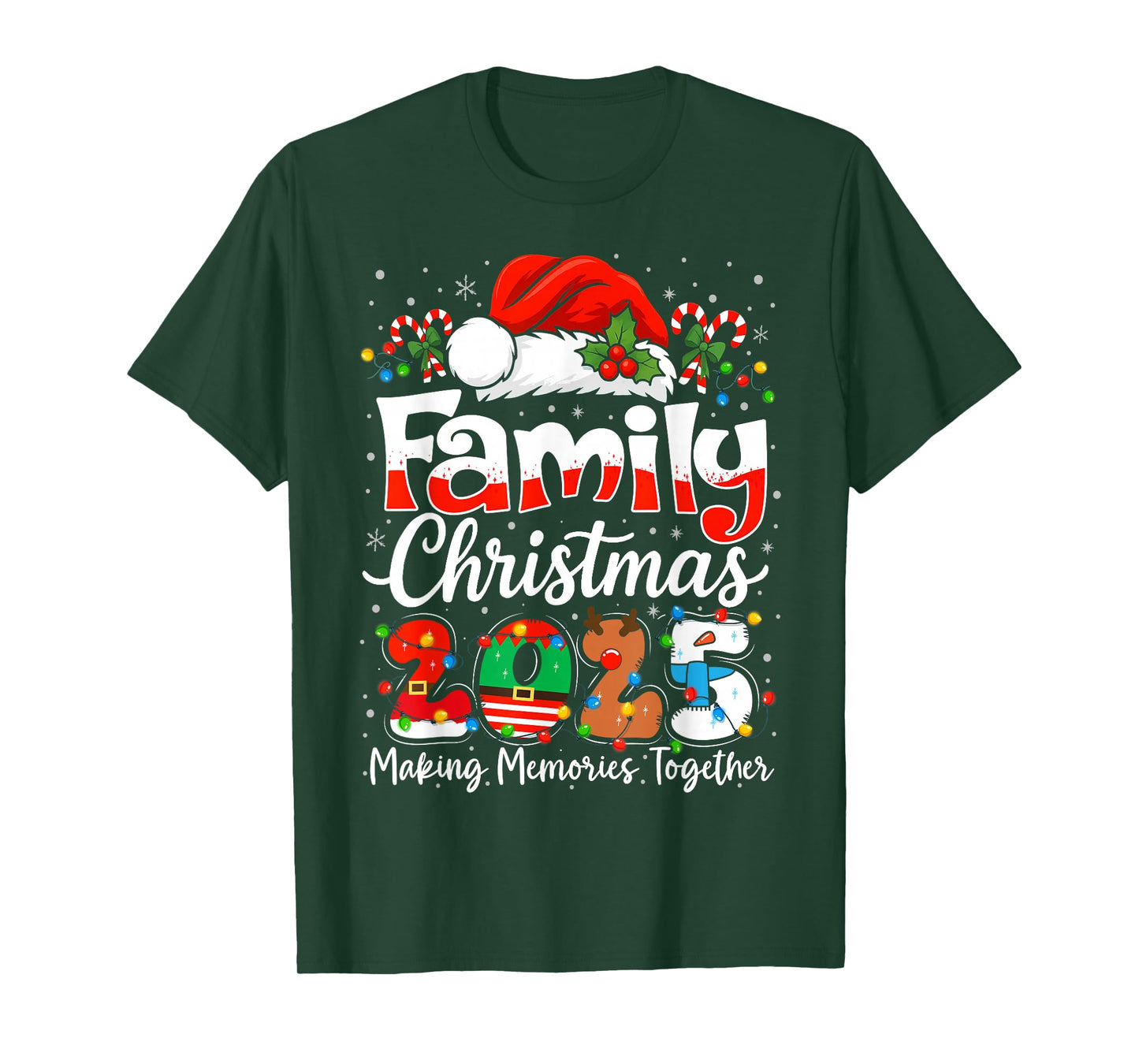 Family Christmas 2025 Matching Outfit Xmas Squad Santa T-Shirt