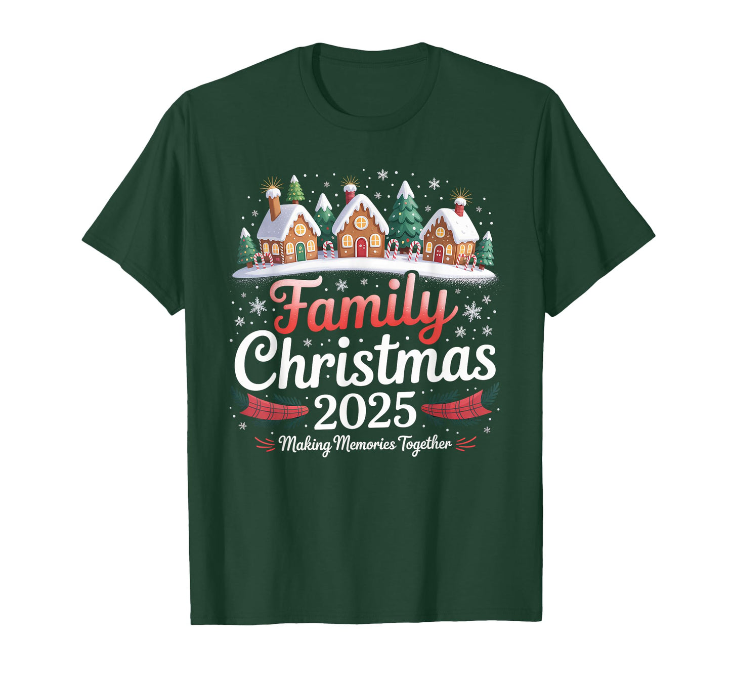 Family Christmas 2025 Matching Squad Santa Elf Funny Xmas T-Shirt