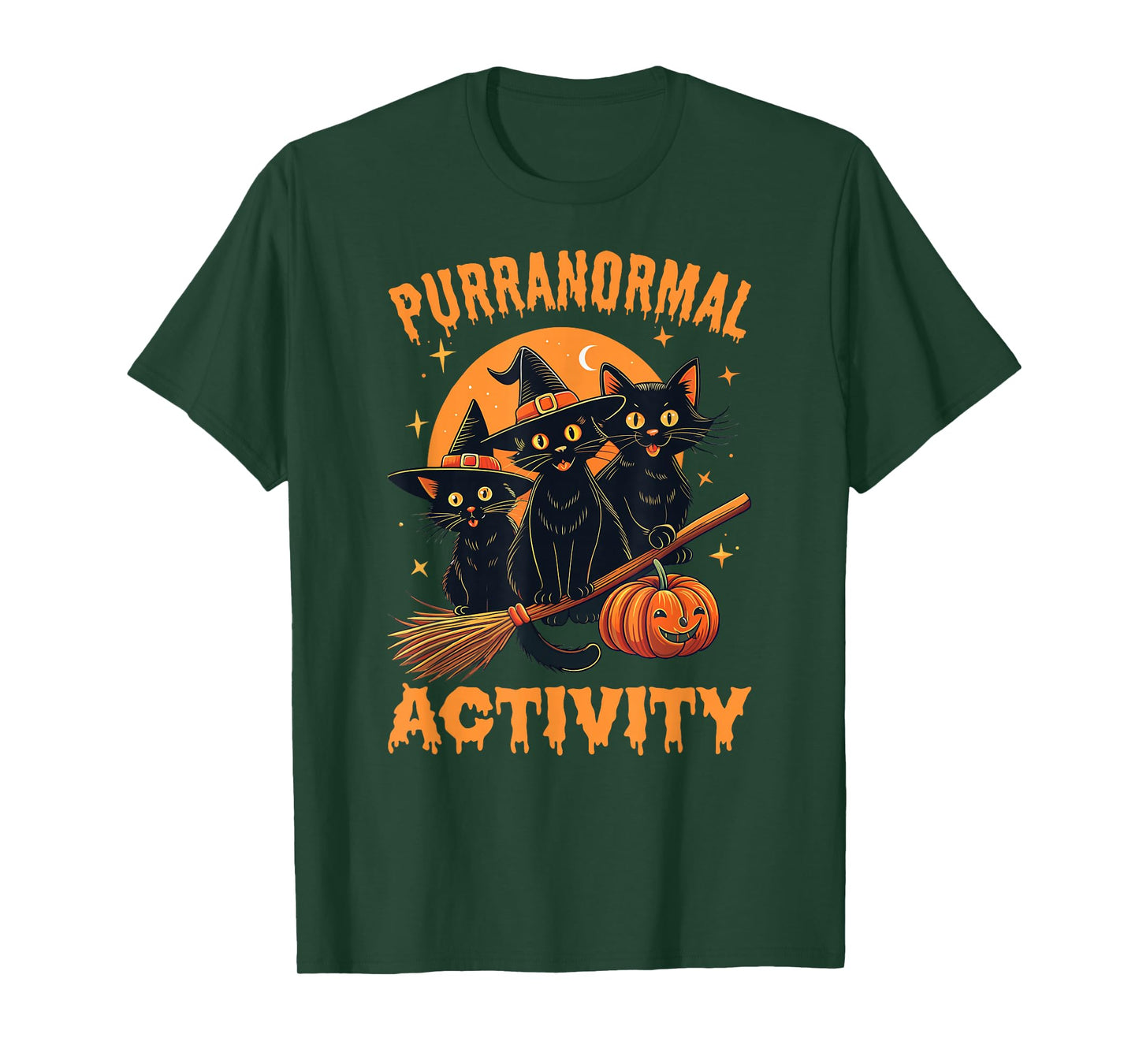 Purranormal Activity Funny Halloween Cat Mom T-Shirt