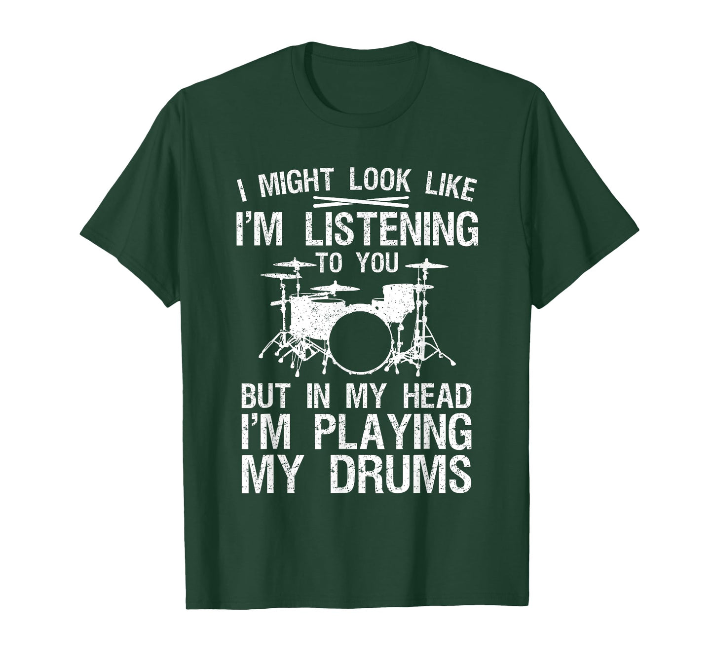 Funny Drummer Design For Men Women Drumline Drumming Drummer T-Shirt