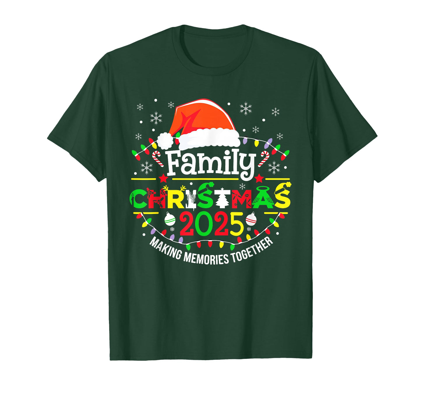 Family Christmas 2025 Matching Squad Funny Santa Elf Xmas T-Shirt