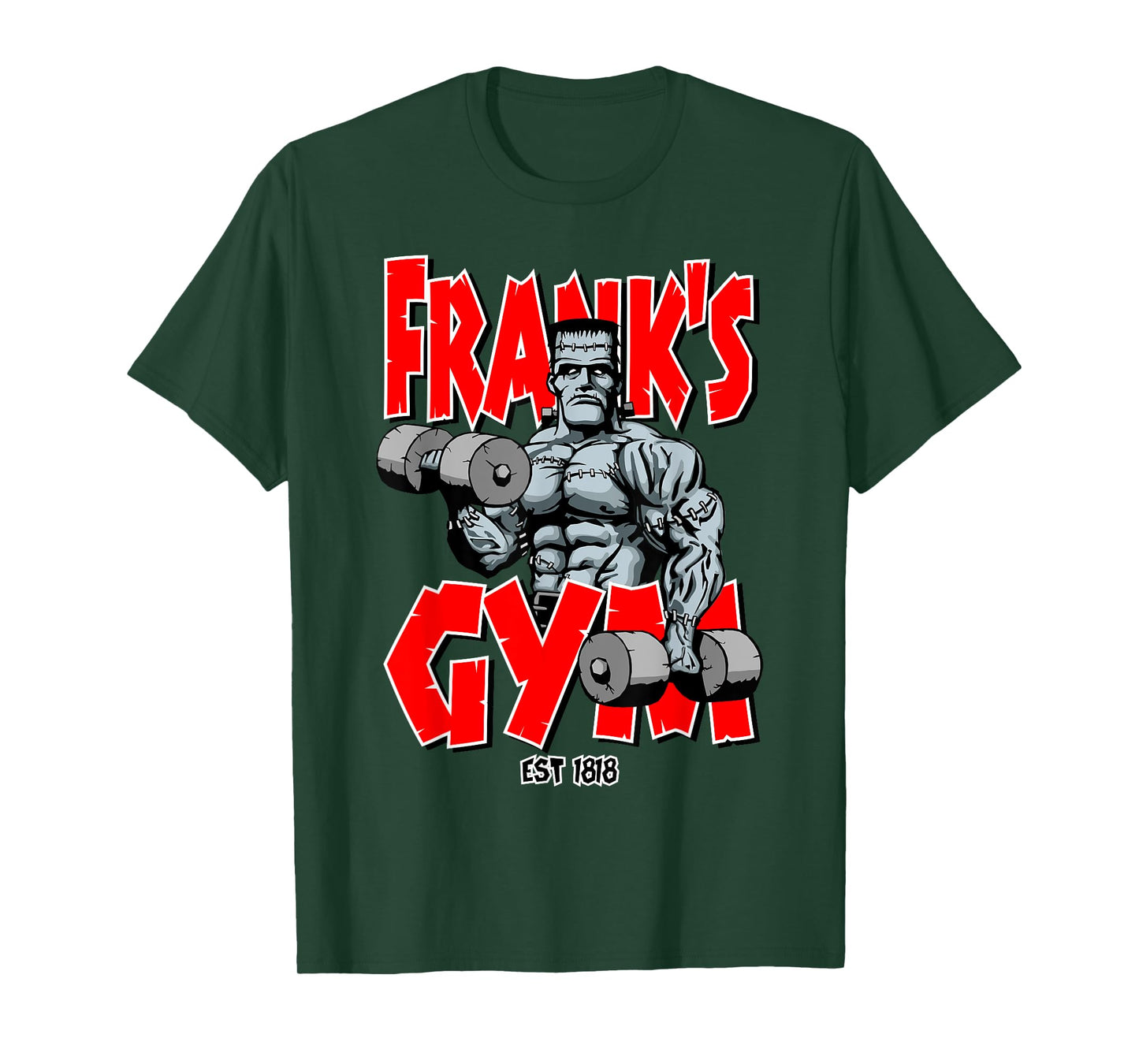 Frankenstein Gym Funny Bodybuilding Fitness Workout T-shirt