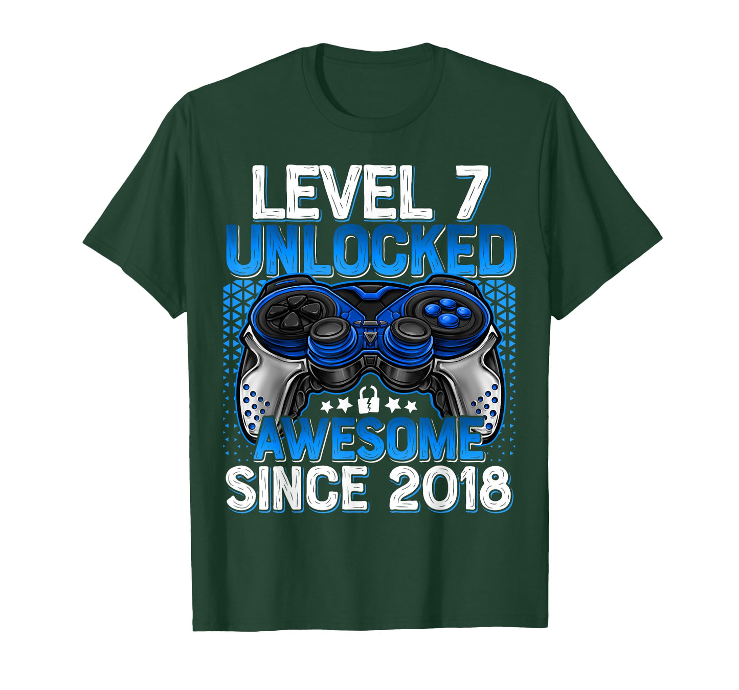Level 7 Unlocked 7 Year Old Gifts For Boys 7th Birthday Boy T-Shirt