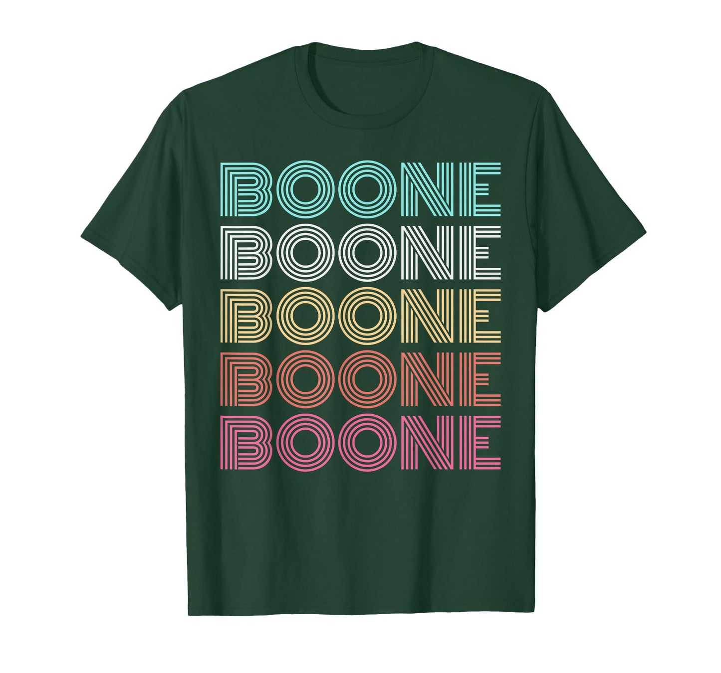 Boone Personalized Name Vintage Retro Girls Woman Man T-Shirt