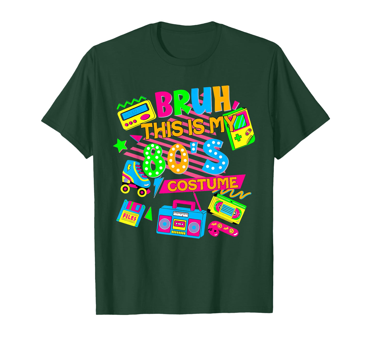 Bruh This Is My 80's Costume 1980s Eighties Theme Retro 80s T-Shirt