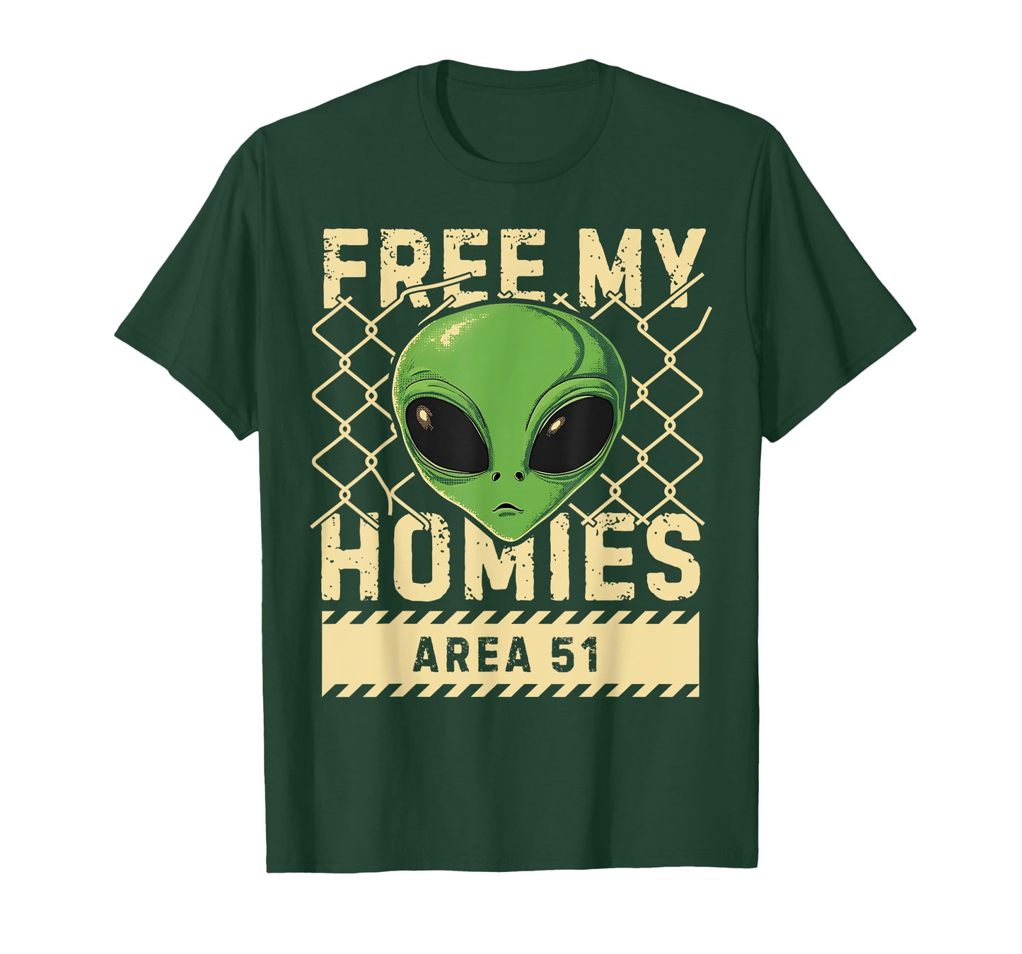 Free My Homies Area 51 Funny Alien UFO Boys Kids Men Women T-Shirt