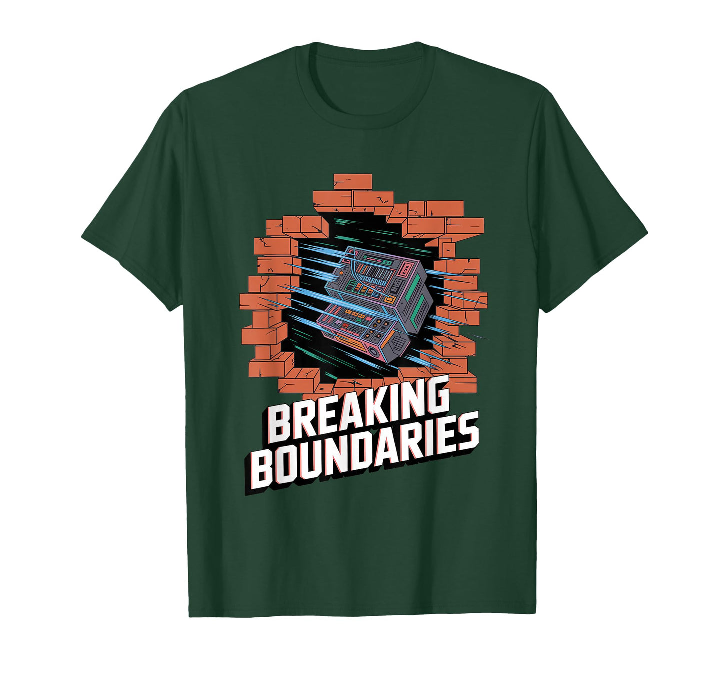 Breaking Boundaries Analog Modular Synth Design T-Shirt